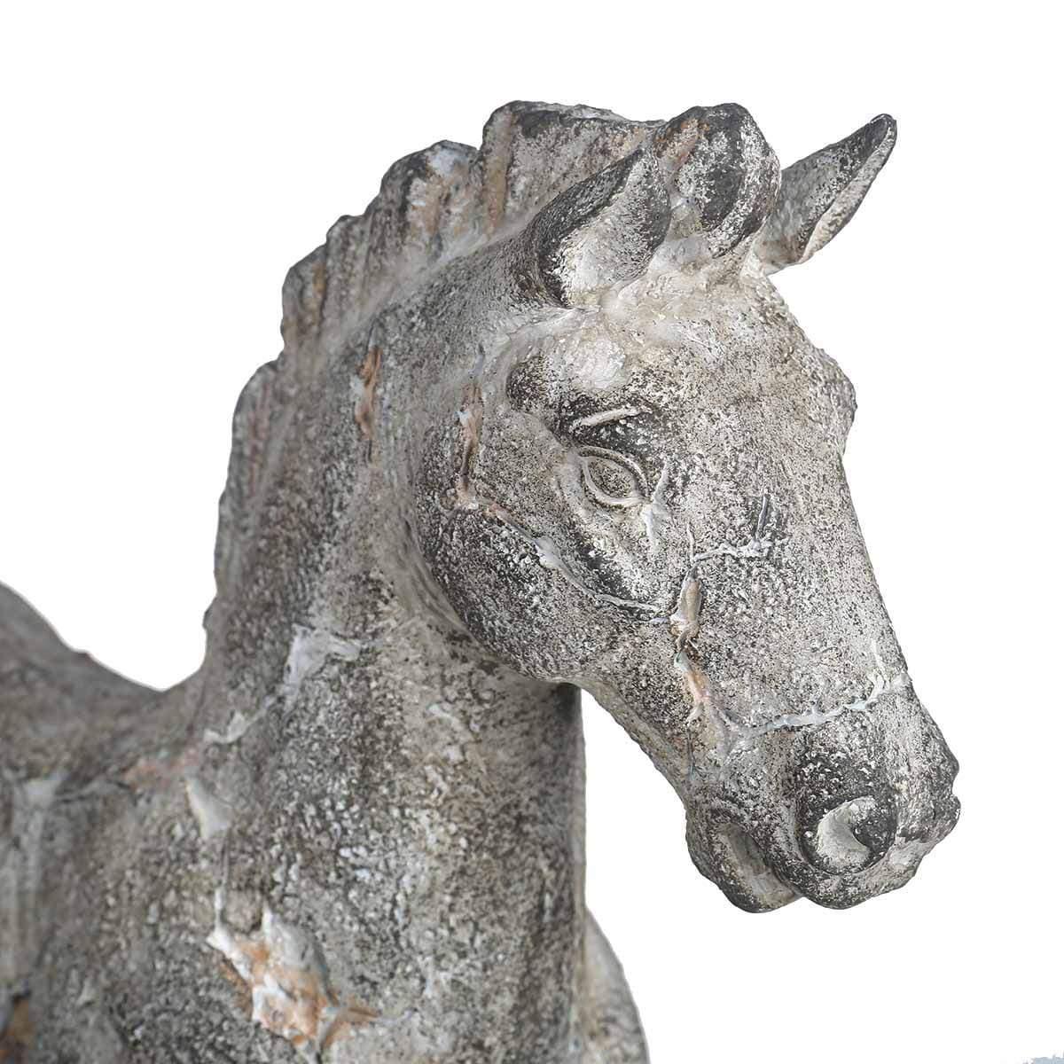 Graceful Gallop Incomplete Horse Sculpture: Elegant Art Decor