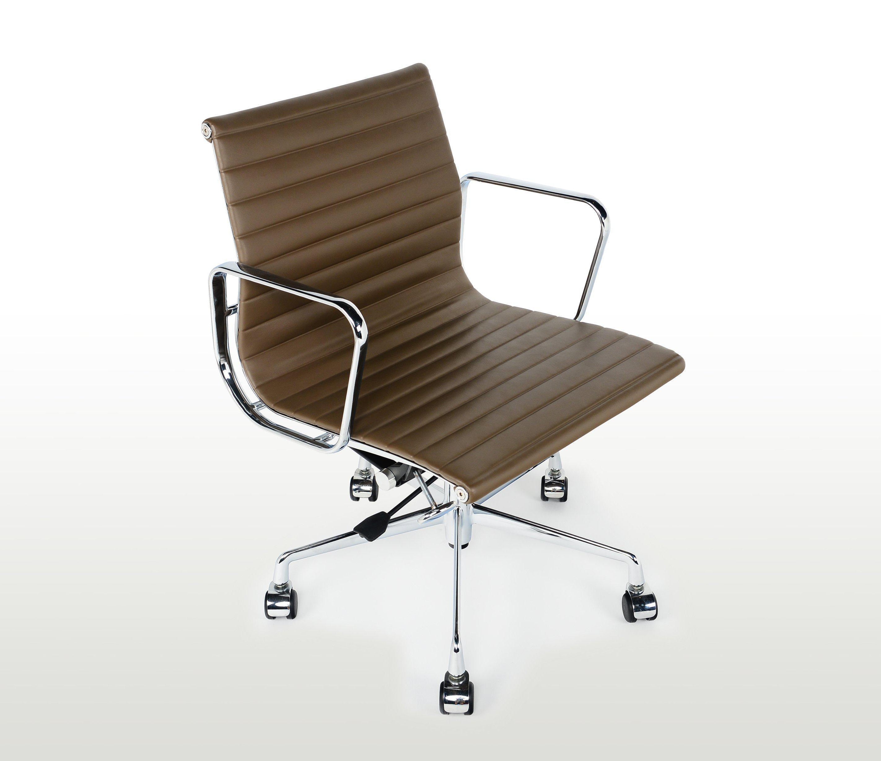 Charles Eames Style Low Back Ribbed Office Chair