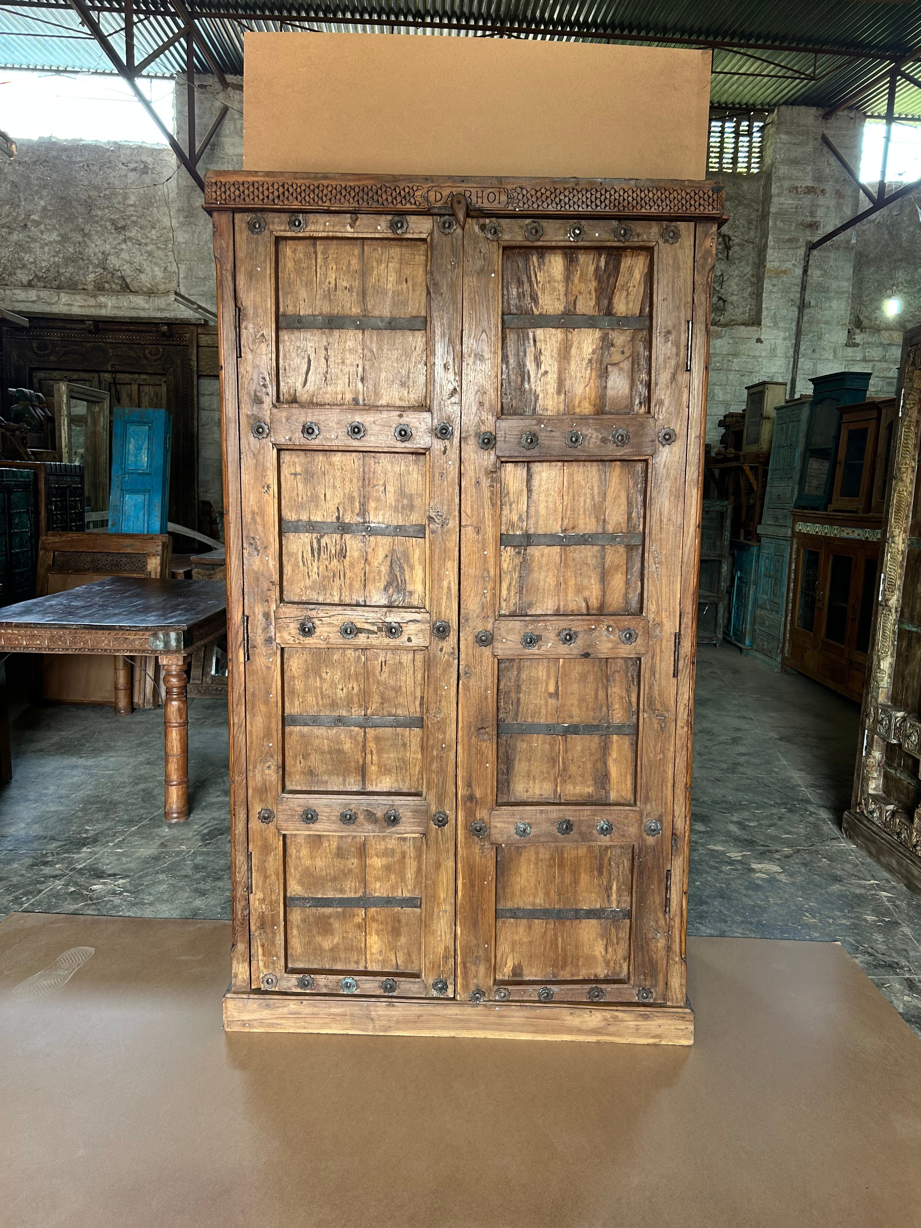 Wooden Cupboard SK17 (W98 X D49 X H186 cm)