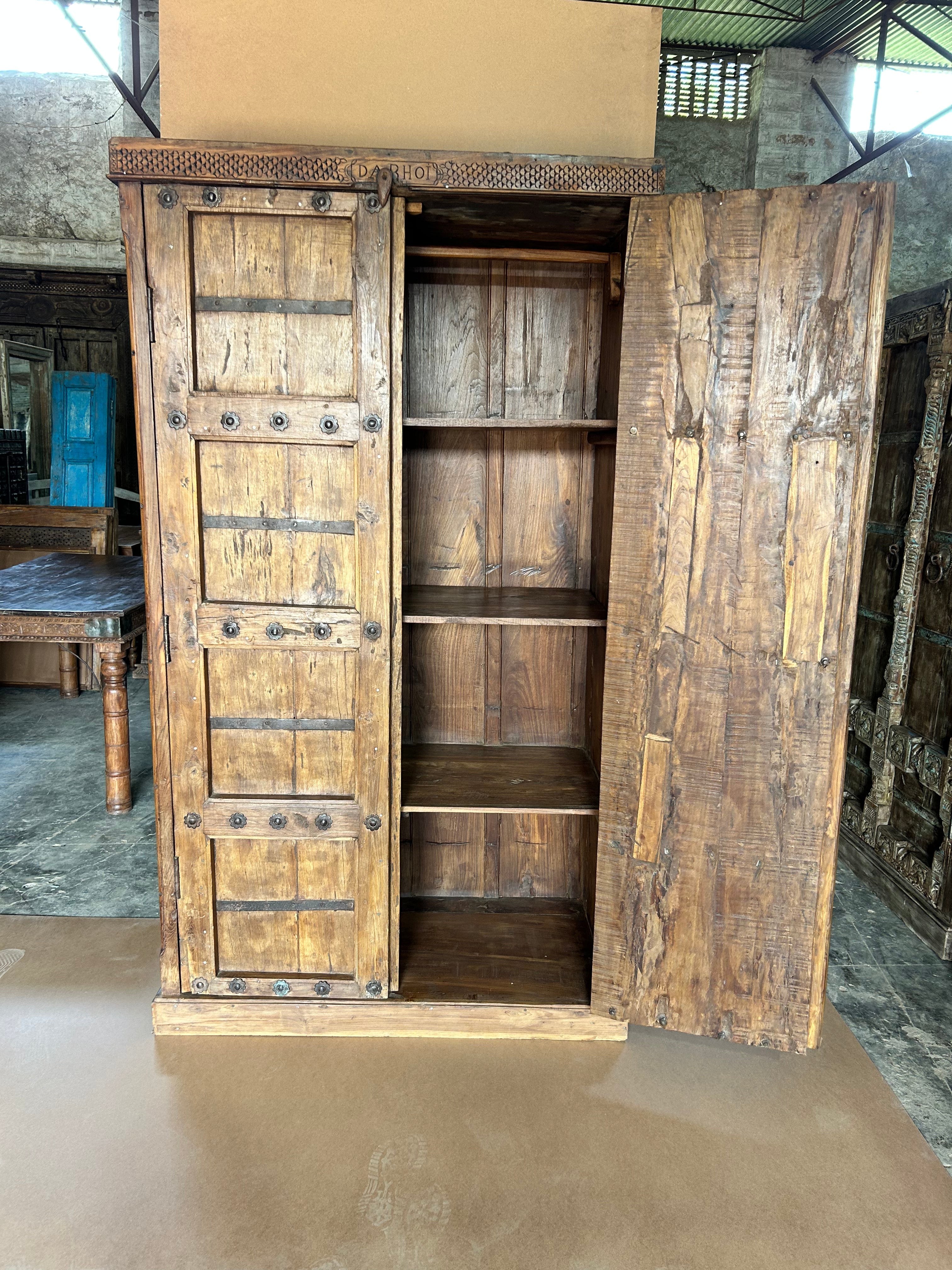 Wooden Cupboard SK17 (W98 X D49 X H186 cm)