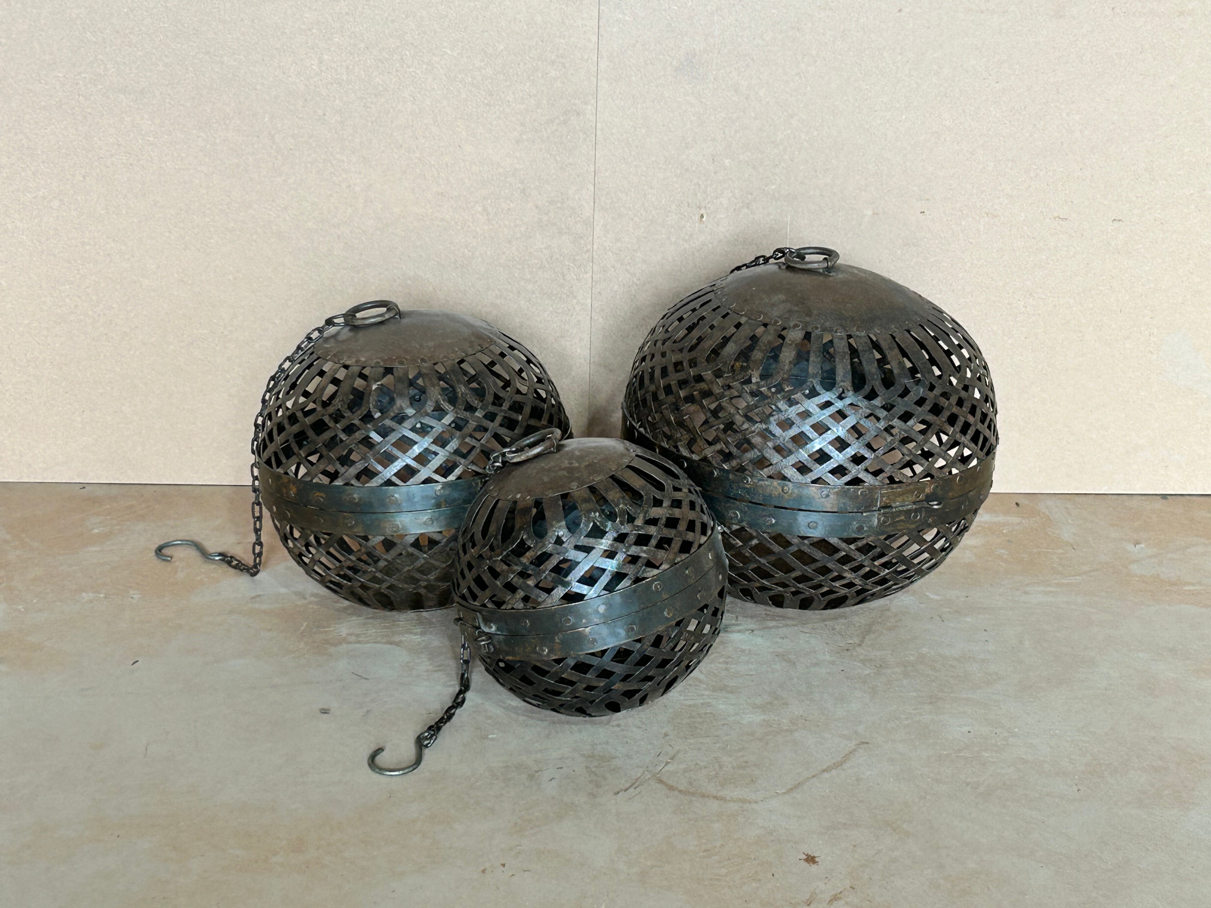 Iron Lamp Shade SK04 (Set of 3 - 8, 10, 12 Inches)