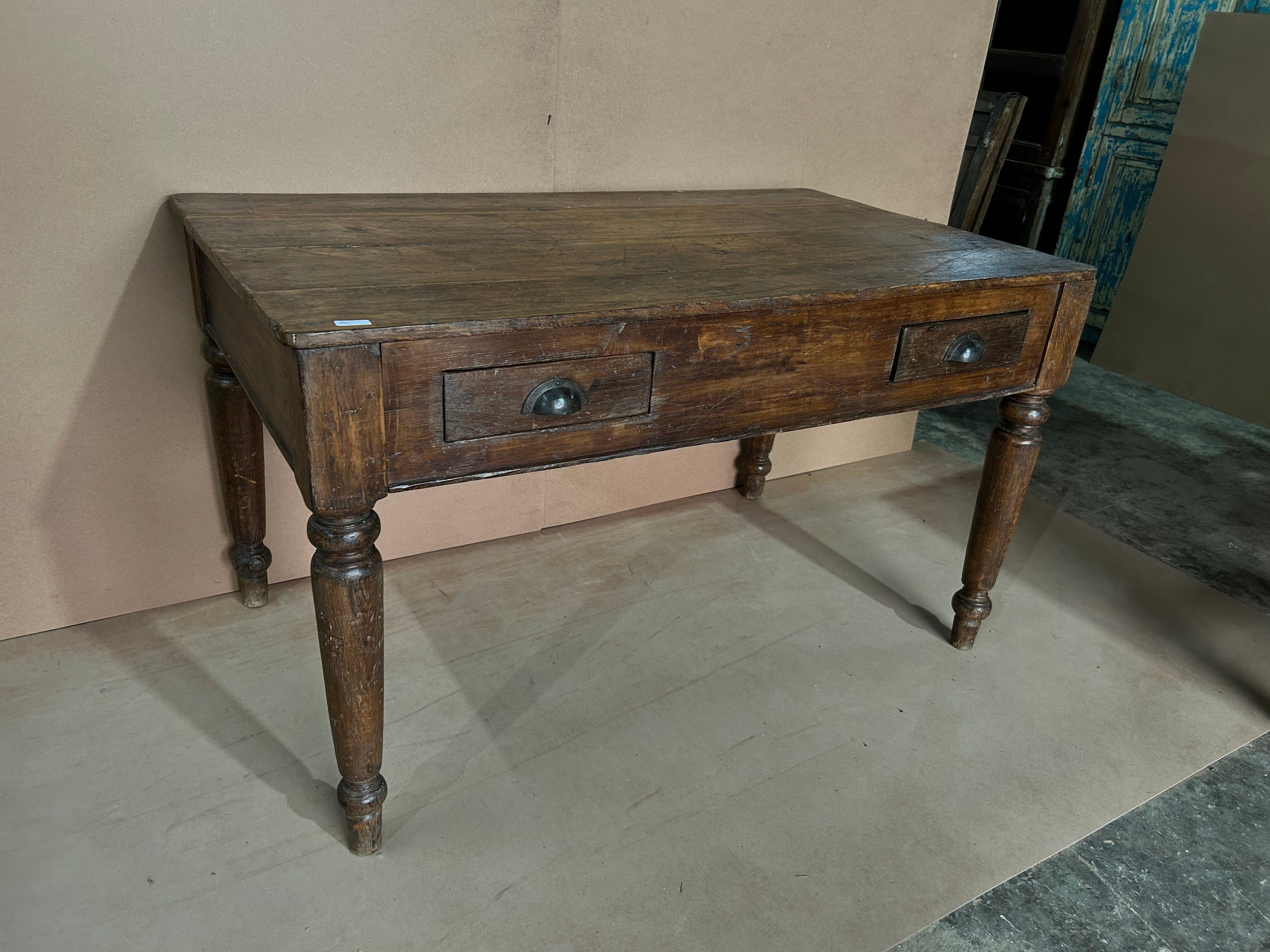 Teak Wood Table MH04 (W130 X D77 X H77 cm)