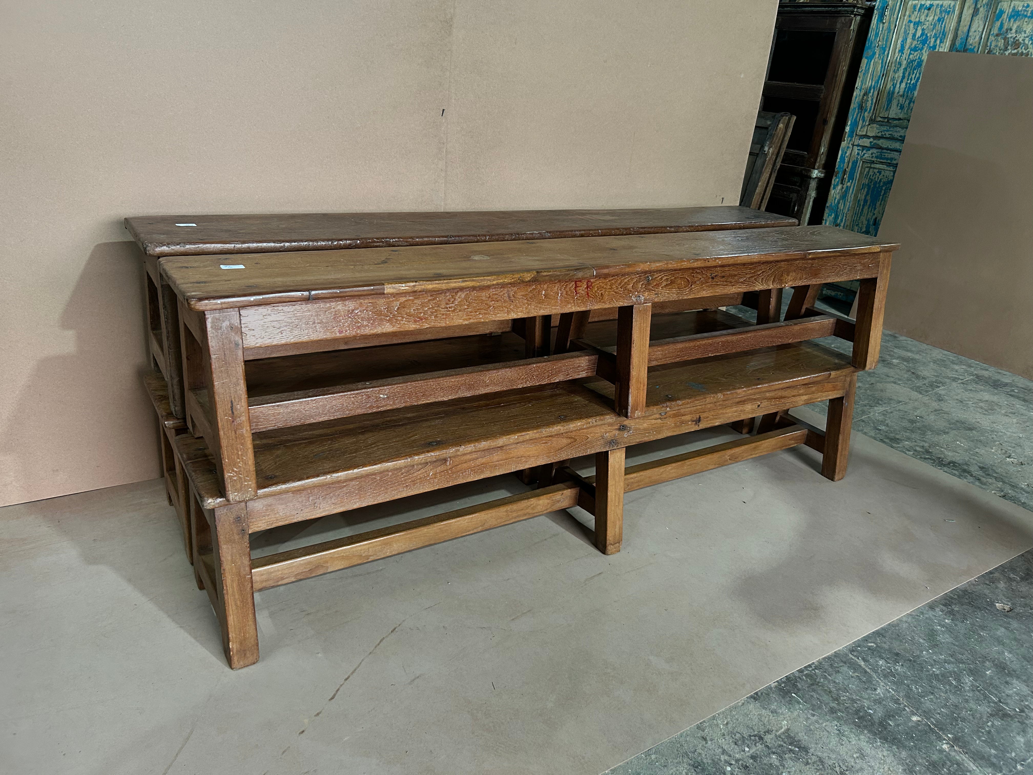 Wooden Bench MH01 (W175 x D25 x H33 cm)