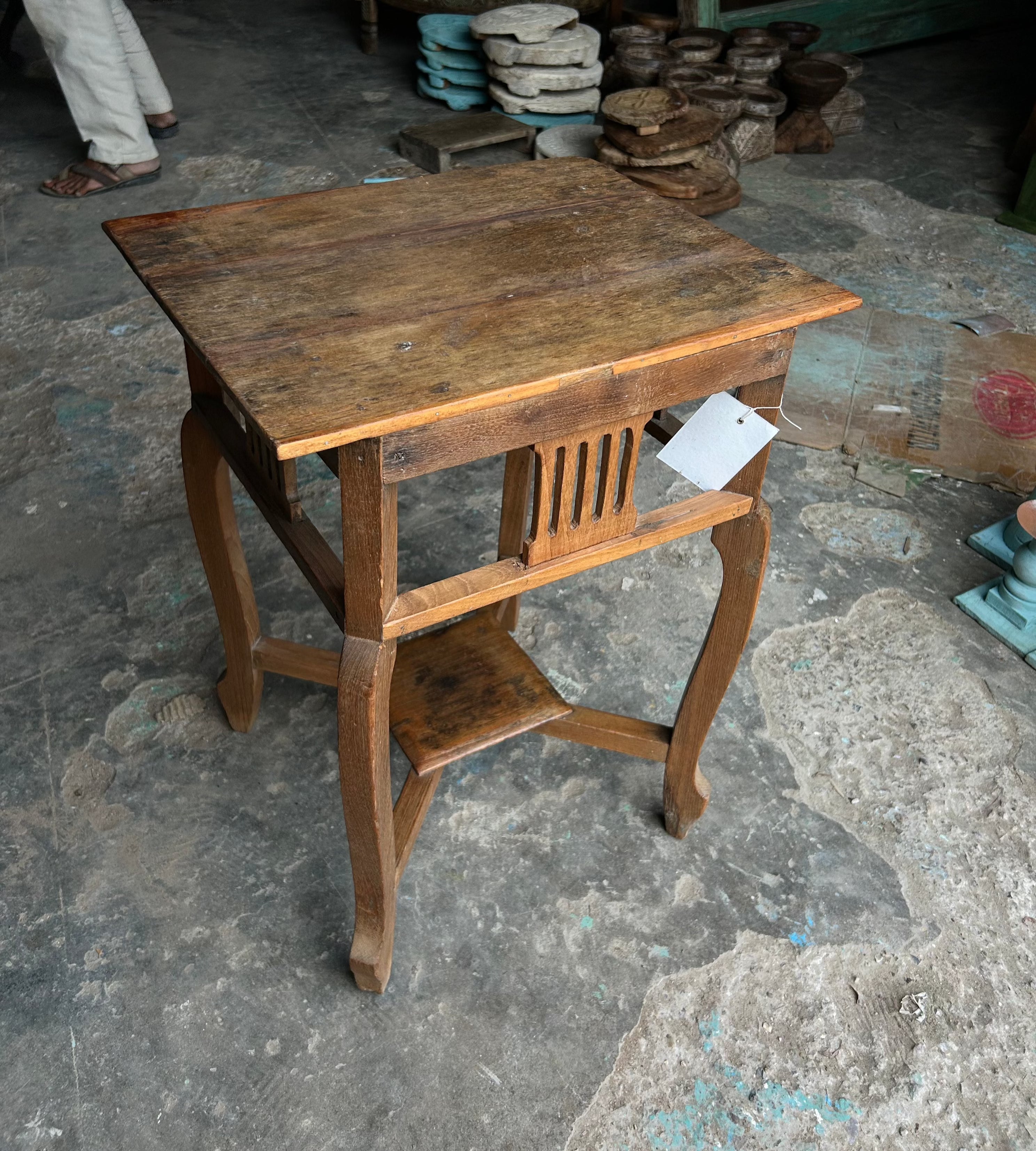 Wooden Side Table SC21 (47W x 39D x 60H cm)