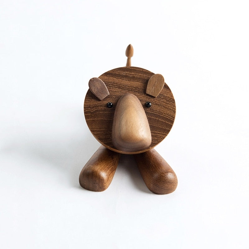 Little Lion King Wooden Figure - Nordic Home Decor