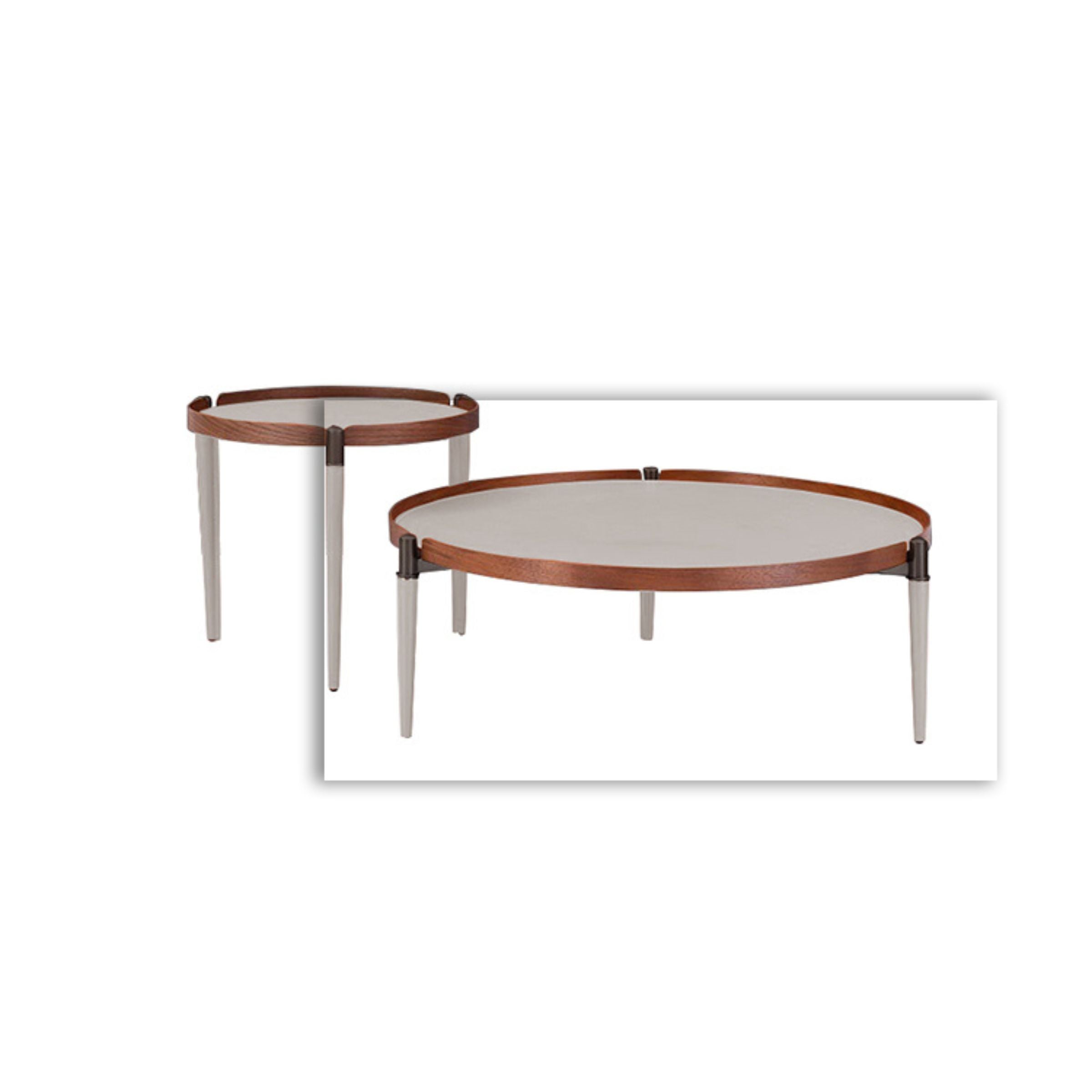 saddle leather Coffee table  MLL-D17