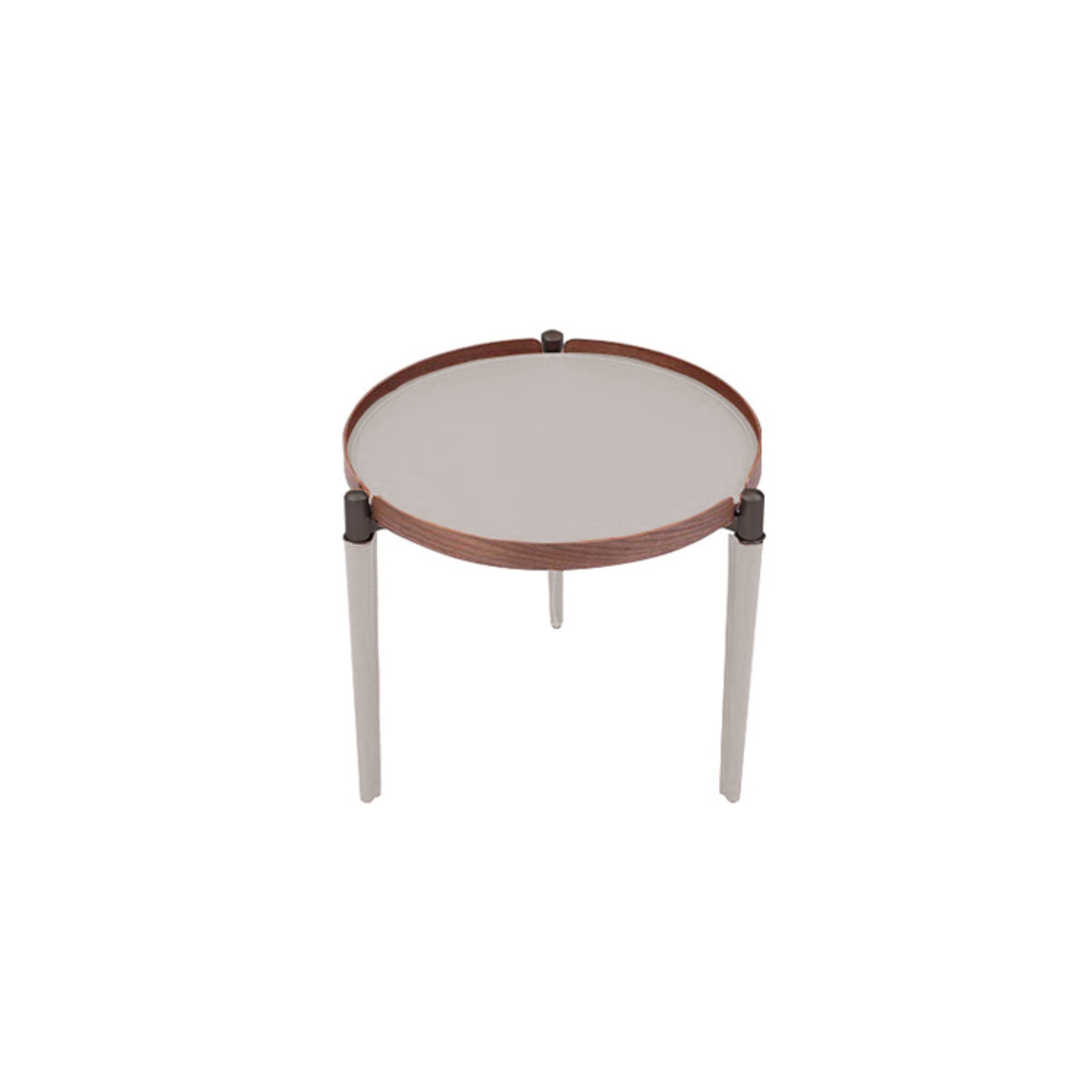 saddle leather Side Table MLL-D16