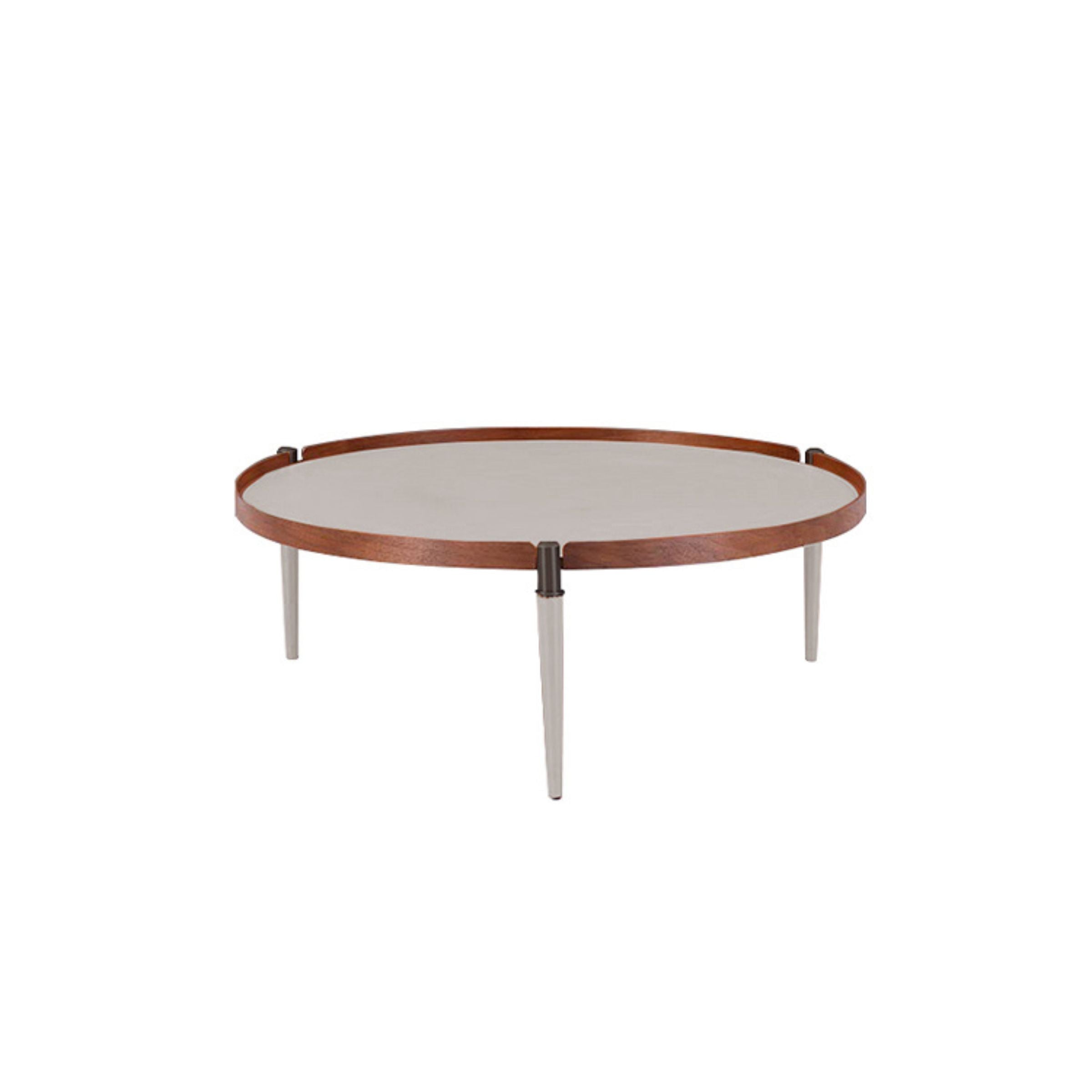 saddle leather Coffee table  MLL-D17