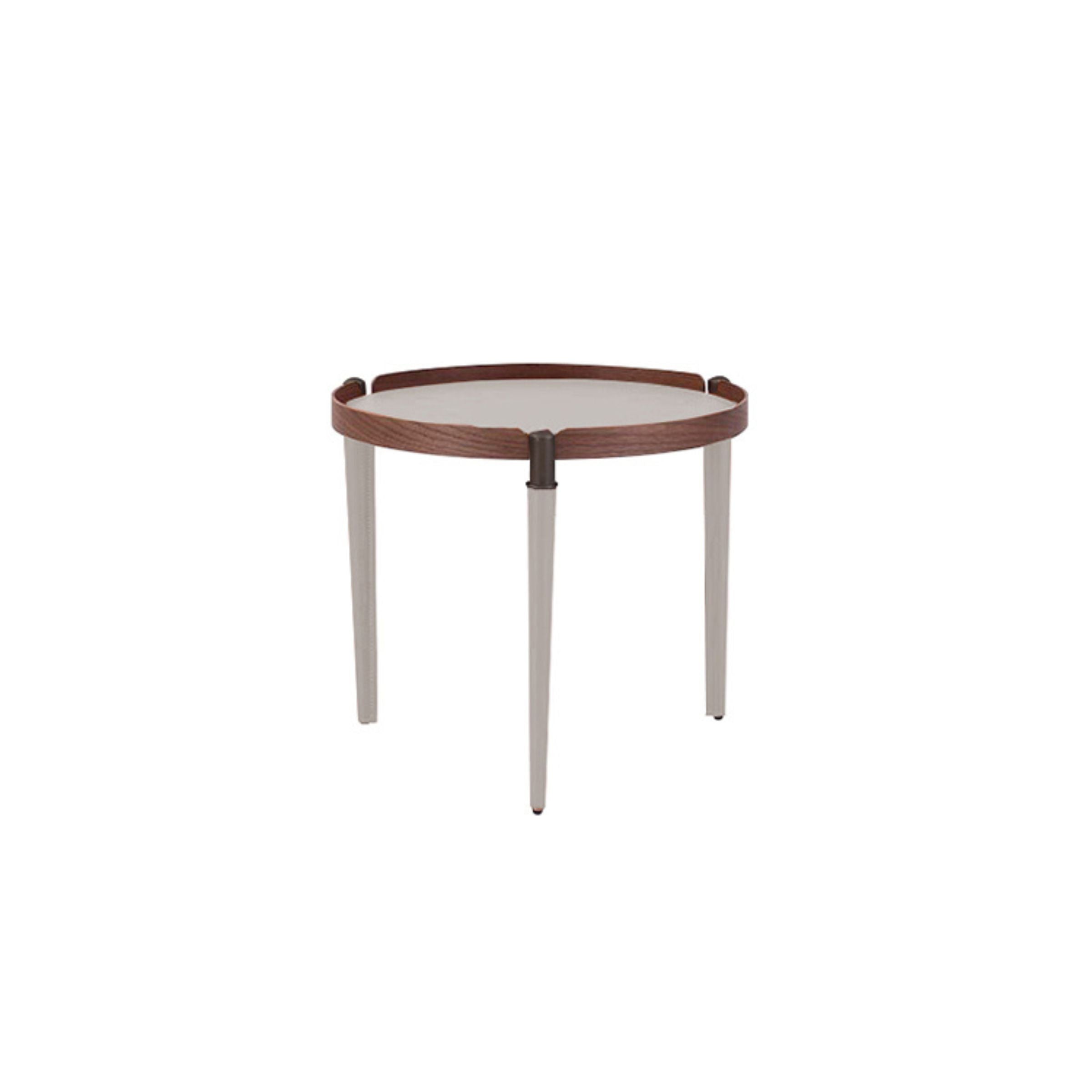 saddle leather Side Table MLL-D16