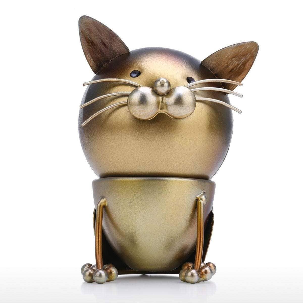 Magnetic Whisker Friend: Rotating Cat Iron Decor