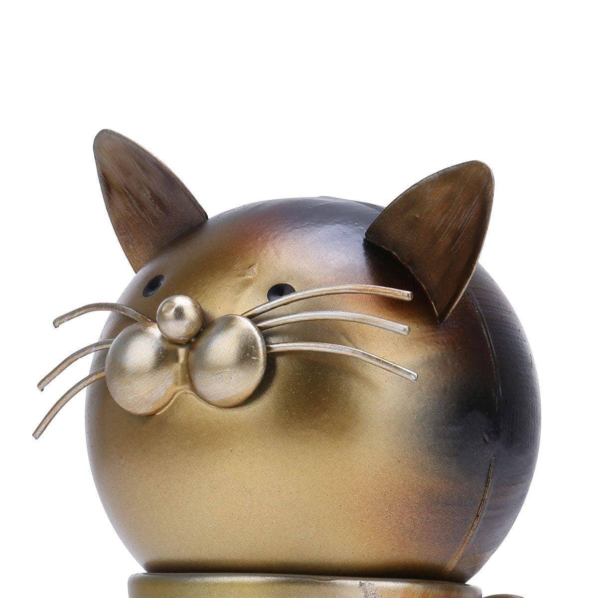 Magnetic Whisker Friend: Rotating Cat Iron Decor