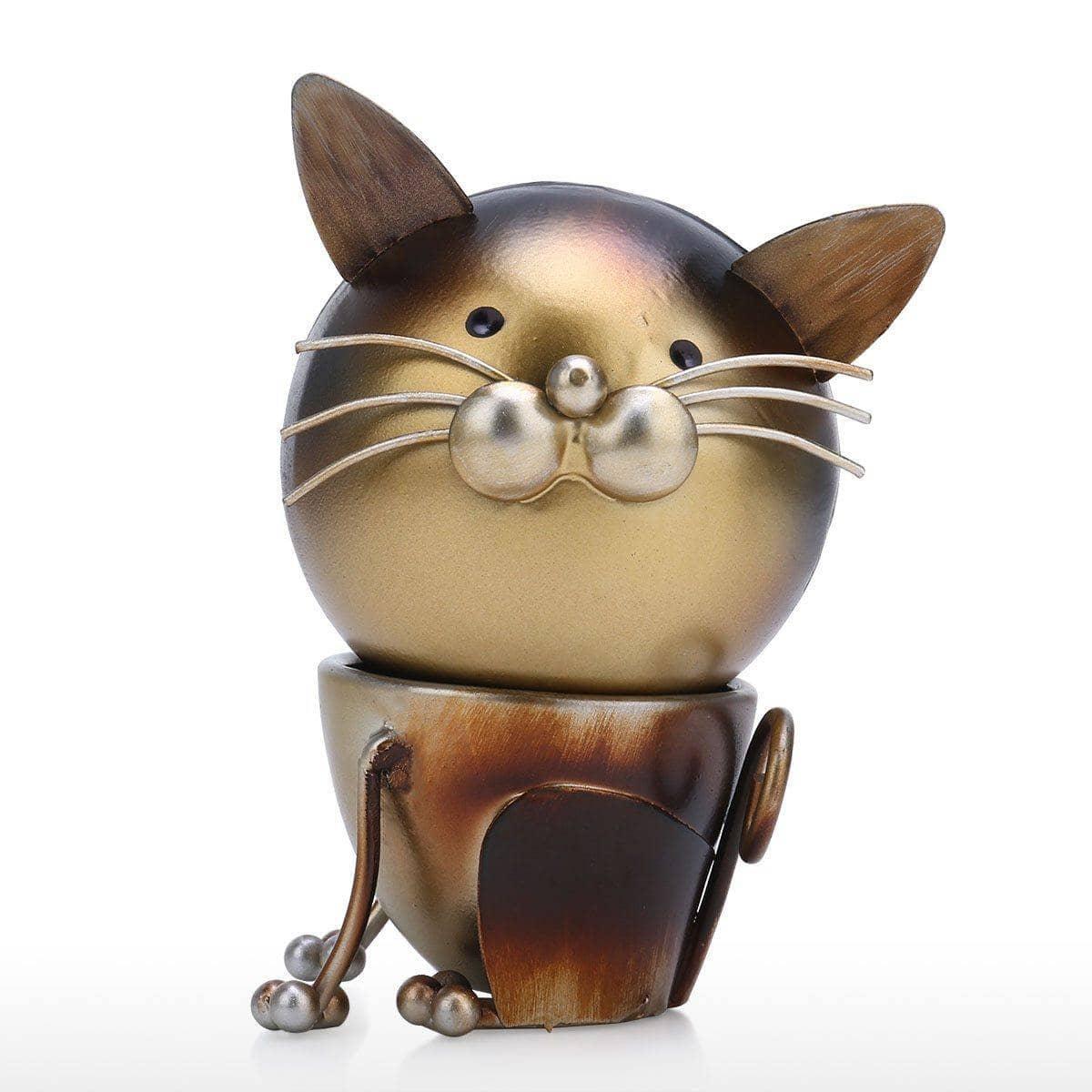 Magnetic Whisker Friend: Rotating Cat Iron Decor