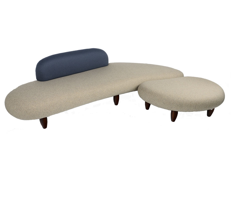 Noguchi Freeform Style Sofa & Ottoman