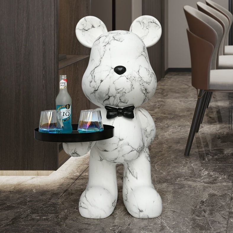 Nordic Bear Sculpture - Resin Statue for Stylish Home Decor