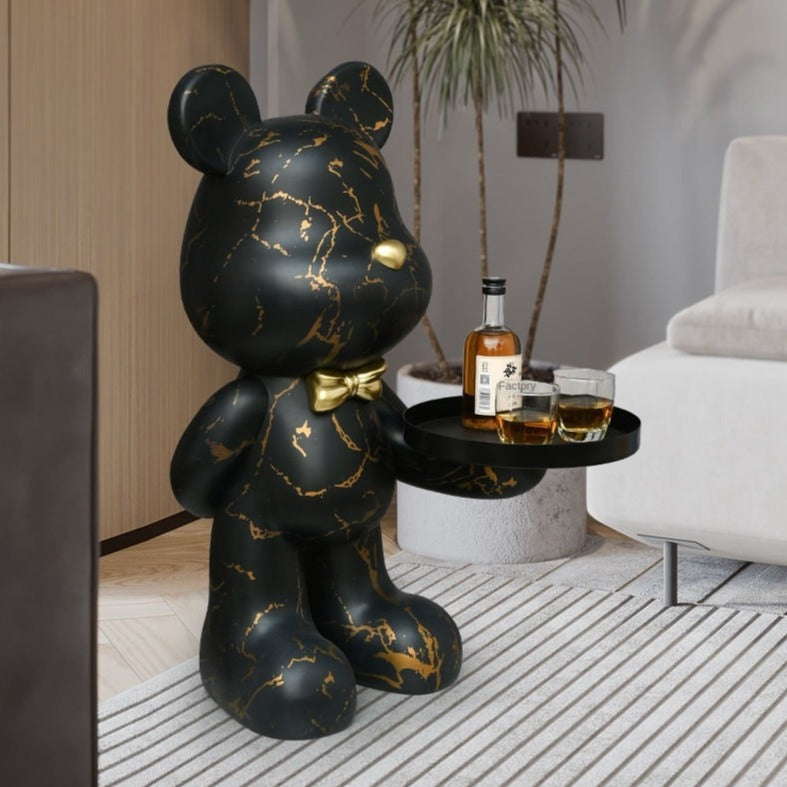 Nordic Bear Sculpture - Resin Statue for Stylish Home Decor