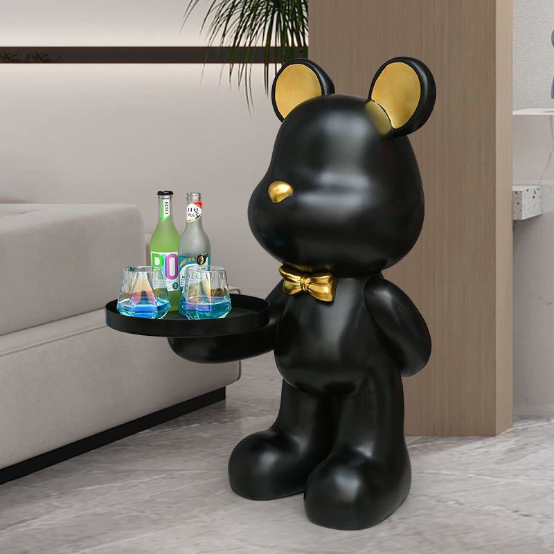 Nordic Bear Sculpture - Resin Statue for Stylish Home Decor