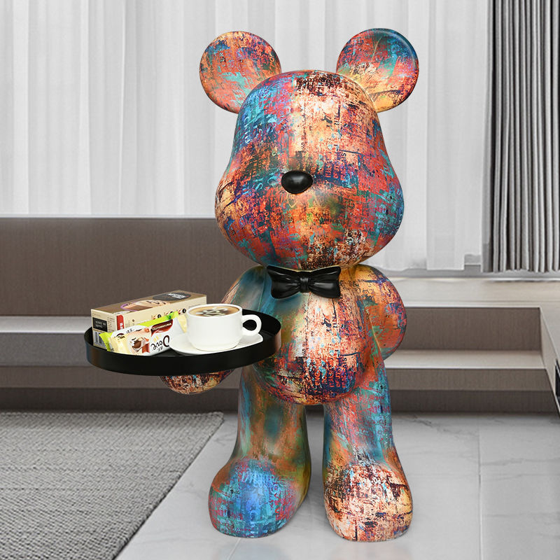 Nordic Bear Sculpture - Resin Statue for Stylish Home Decor