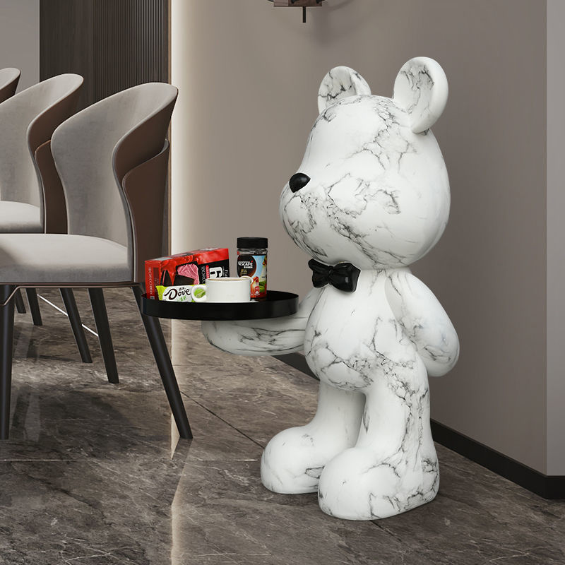 Nordic Bear Sculpture - Resin Statue for Stylish Home Decor