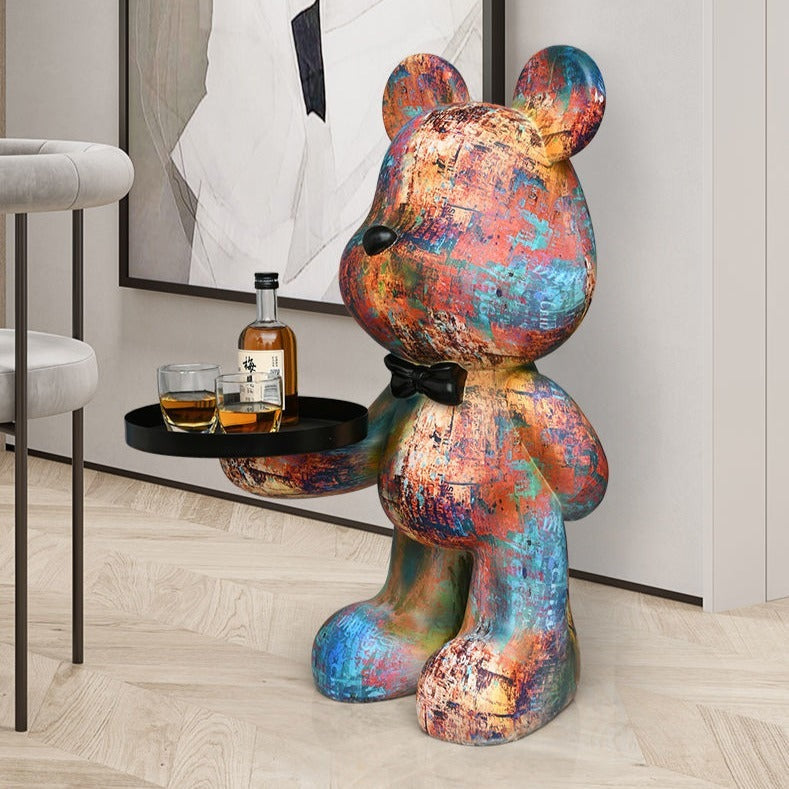 Nordic Bear Sculpture - Resin Statue for Stylish Home Decor