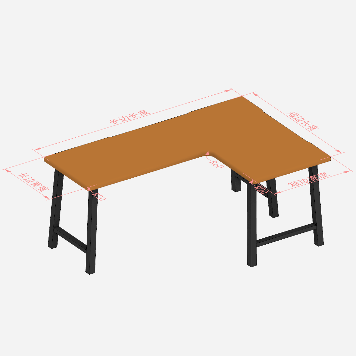 Ruego Shuguang Computer Desk Cherry Wood Version Product passed the test