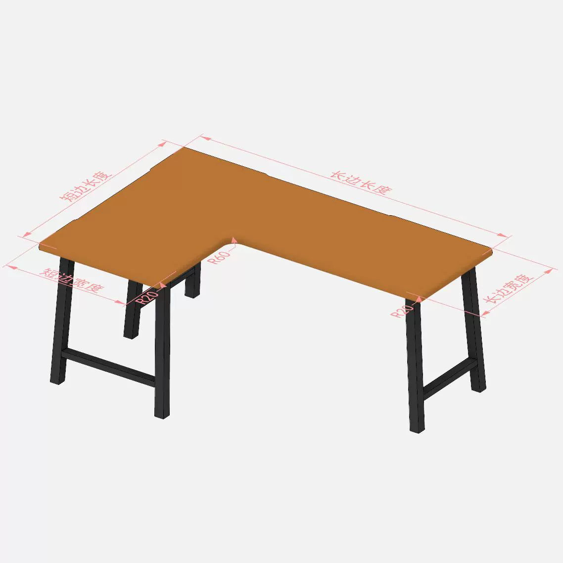 Ruego Shuguang Computer Desk Cherry Wood Version Product passed the test