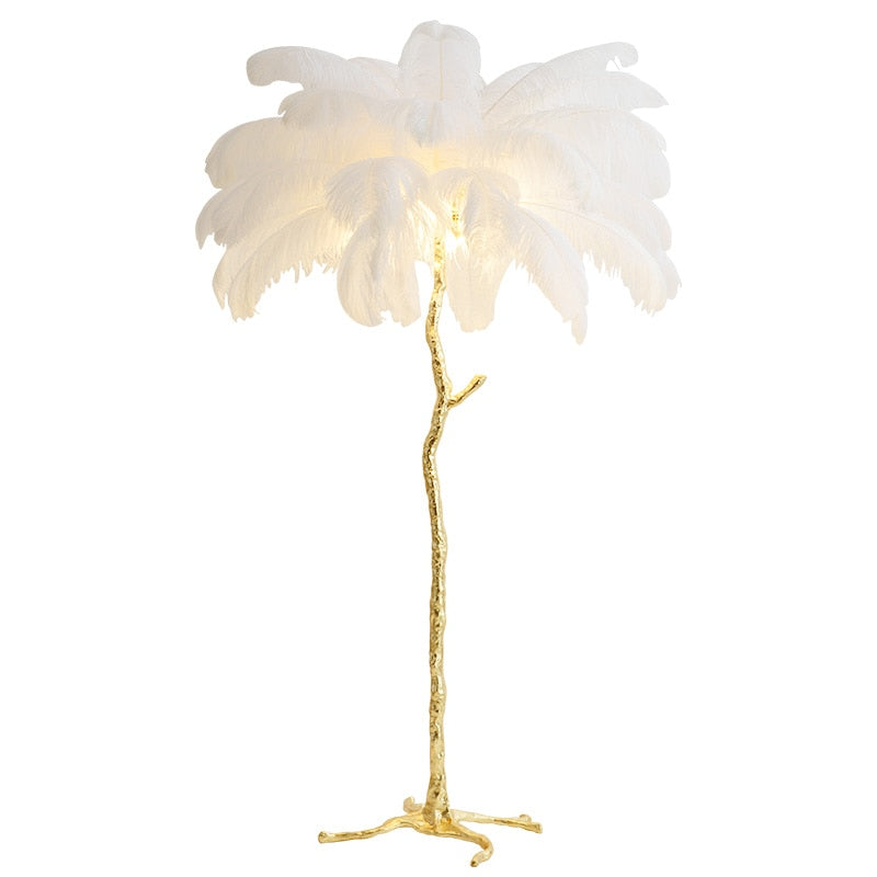 Ostrich Feather Lamp - Magical Warmth and Soft Glow for Comfort Style