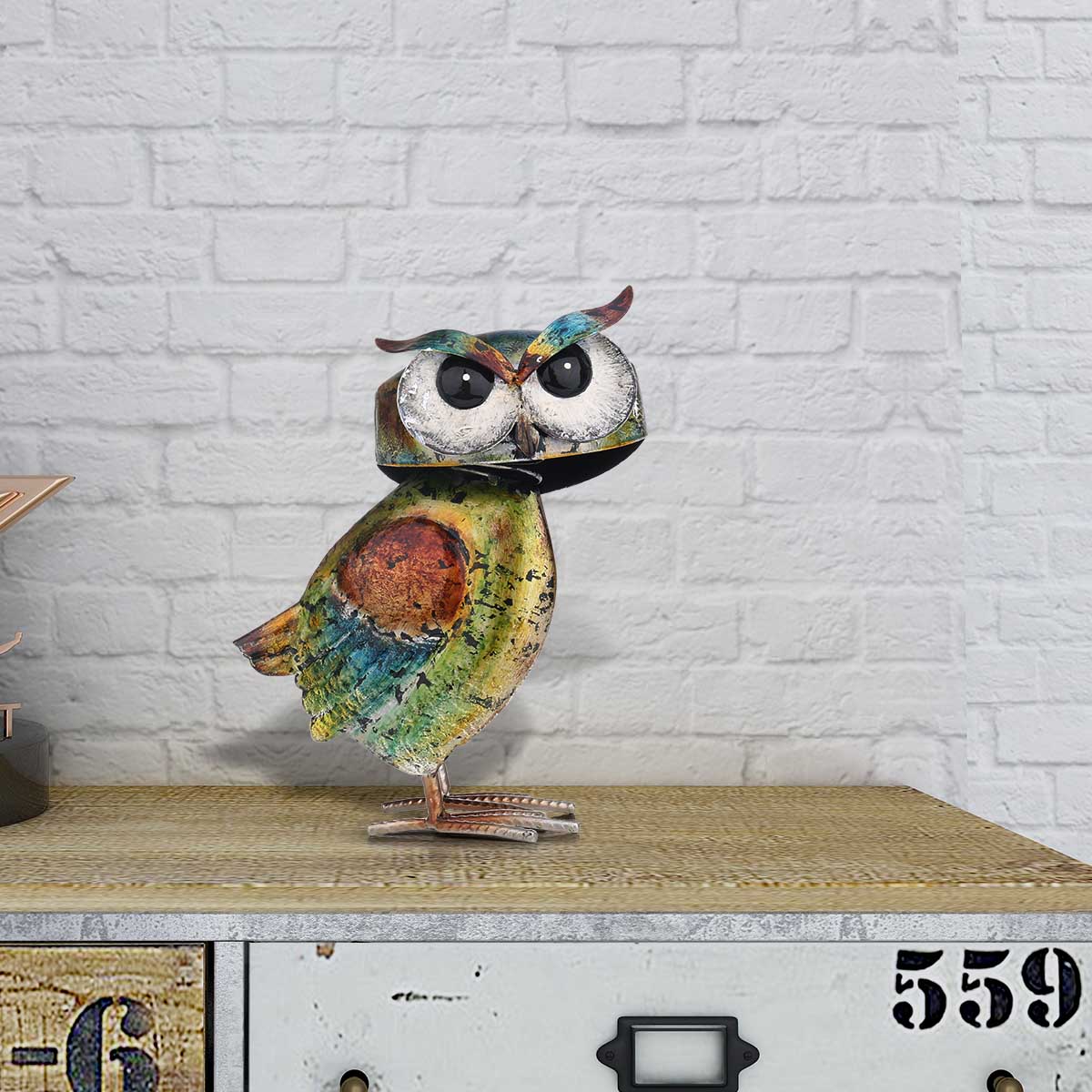 Owl Sculpture Ornament - Modern Home Decor