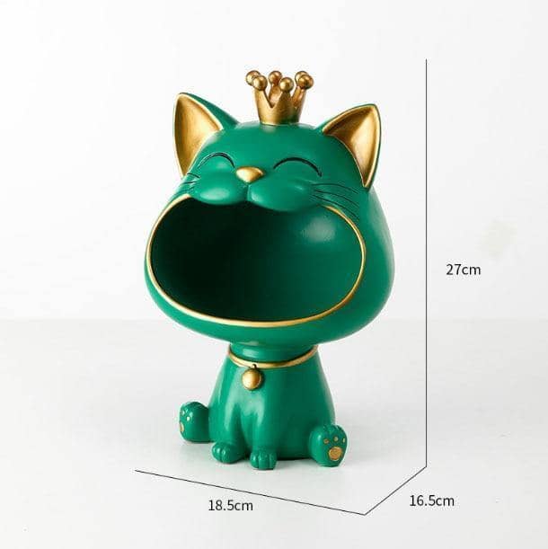 Personalized Lucky Cat Coin Storage Statue - Stylish Home Decor