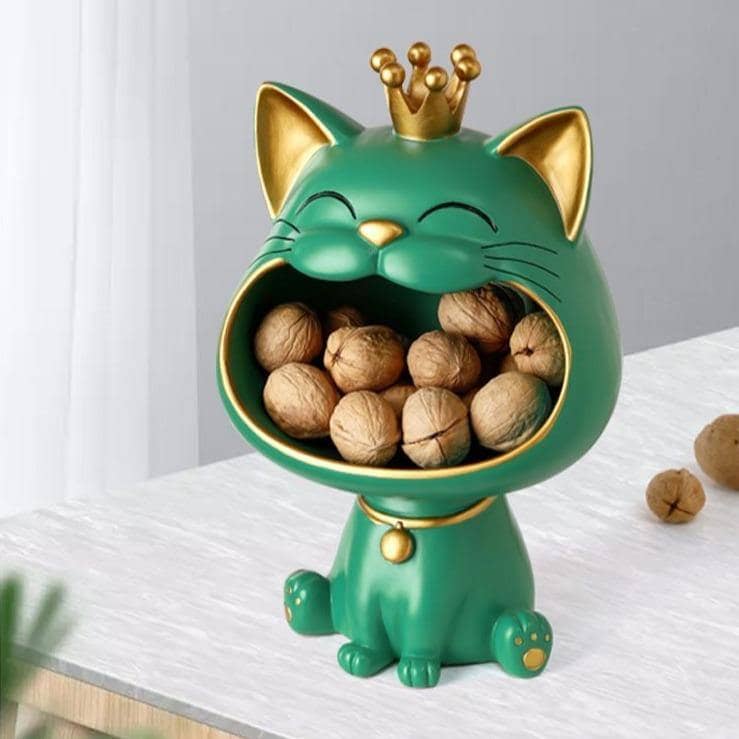 Personalized Lucky Cat Coin Storage Statue - Stylish Home Decor