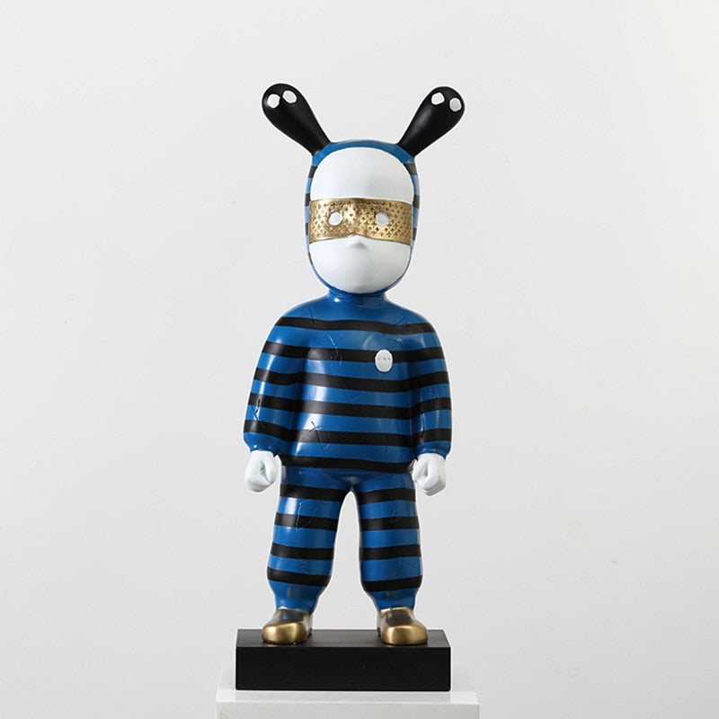 Playful Presence: The Guest Rolito Cartoon Character Floor Figurine