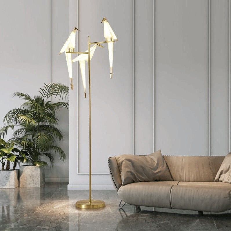 Post Modern Shaken Bird LED Floor Lamp - Nordic Stylish Lighting