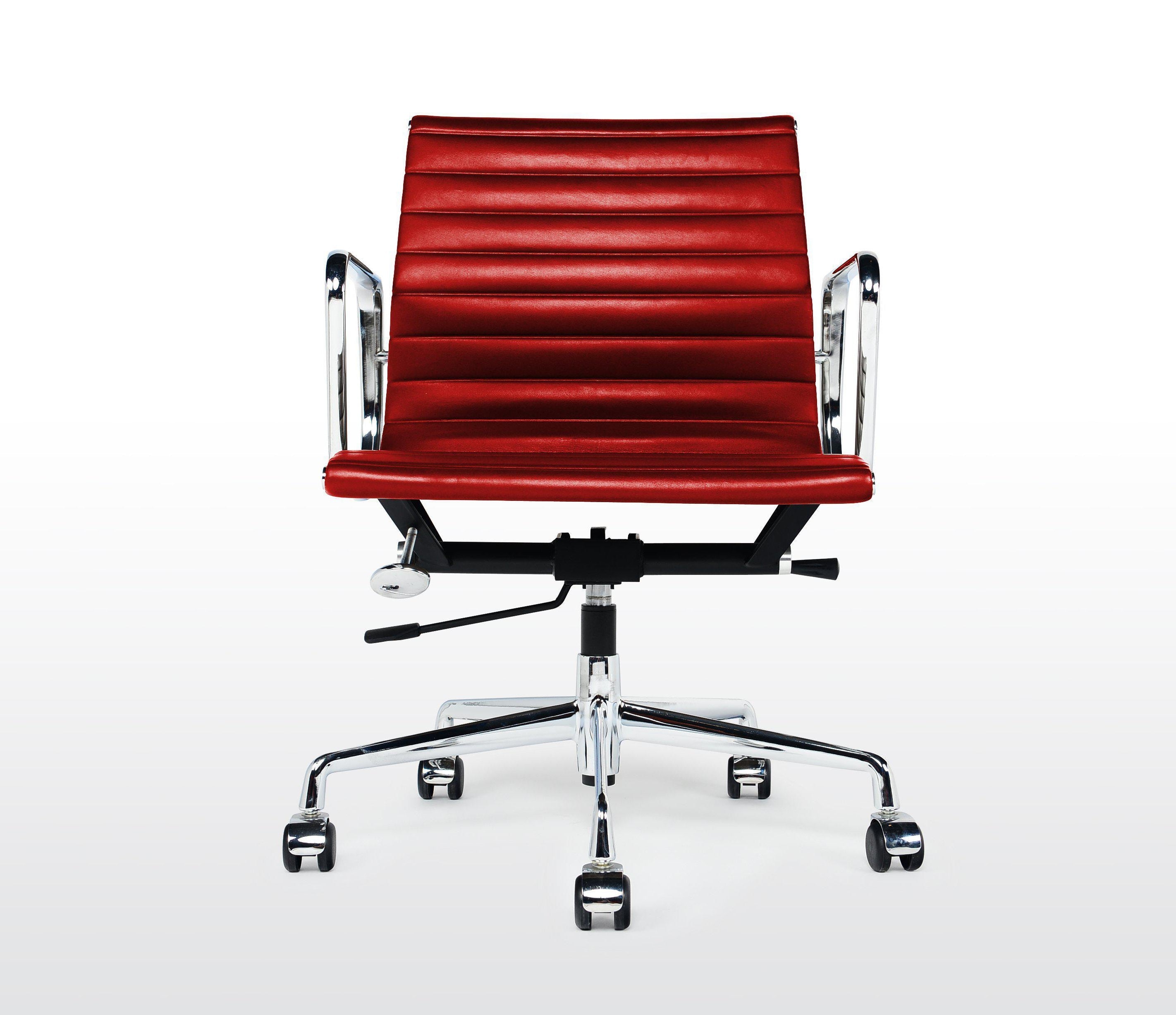 Charles Eames Style Low Back Ribbed Office Chair