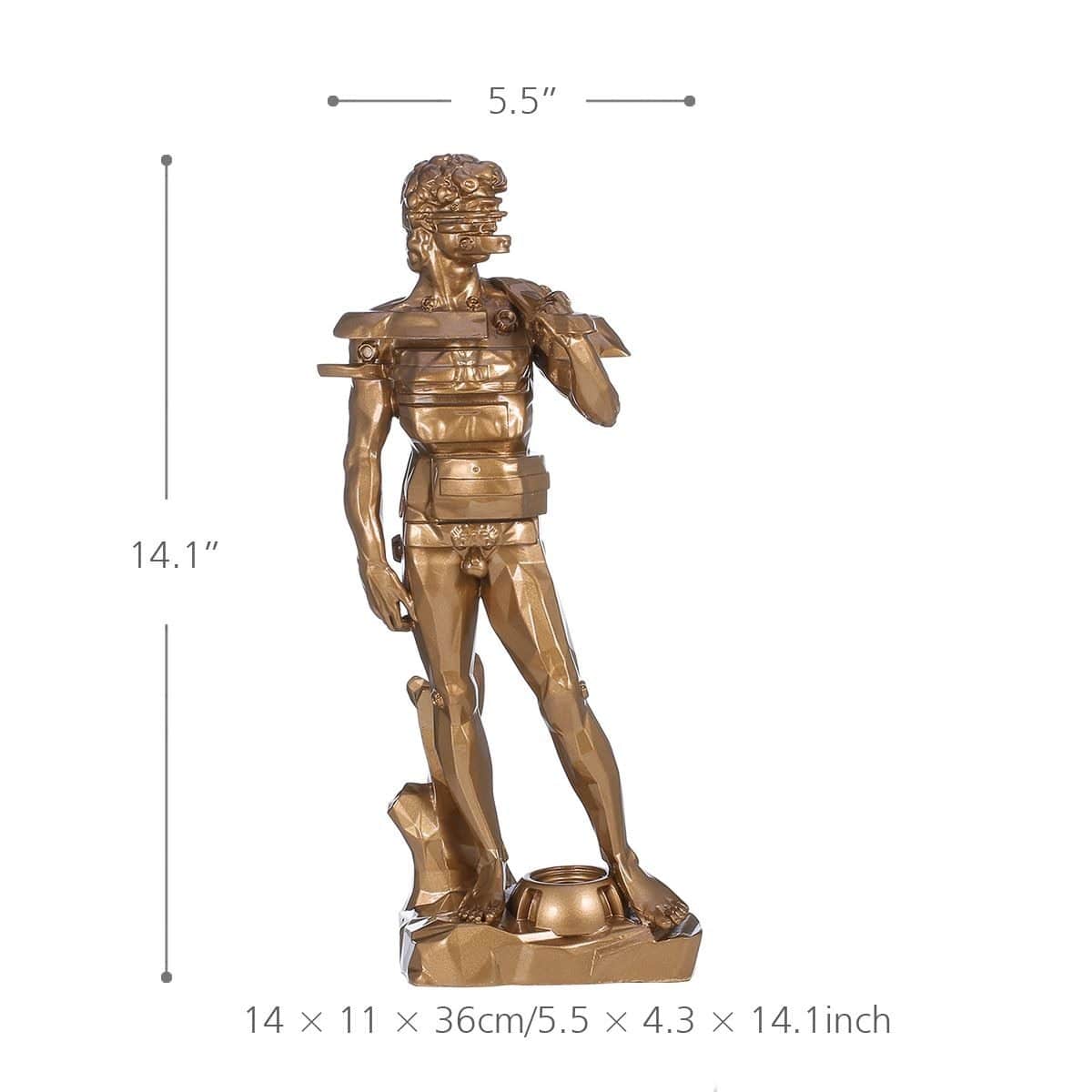 Resin David Statue - Striking Contemporary Decor