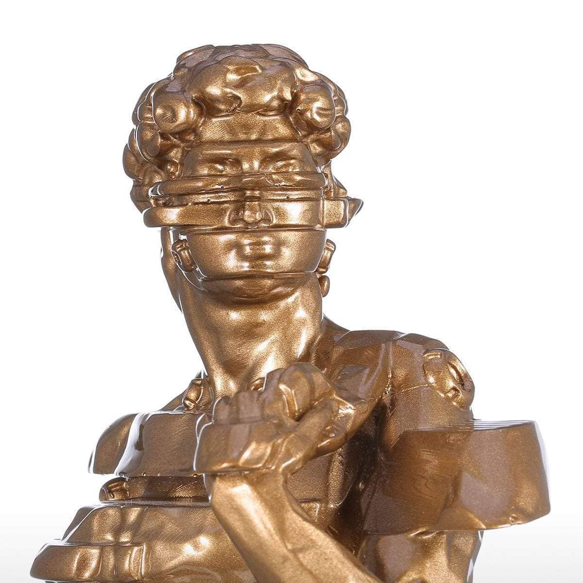 Resin David Statue - Striking Contemporary Decor