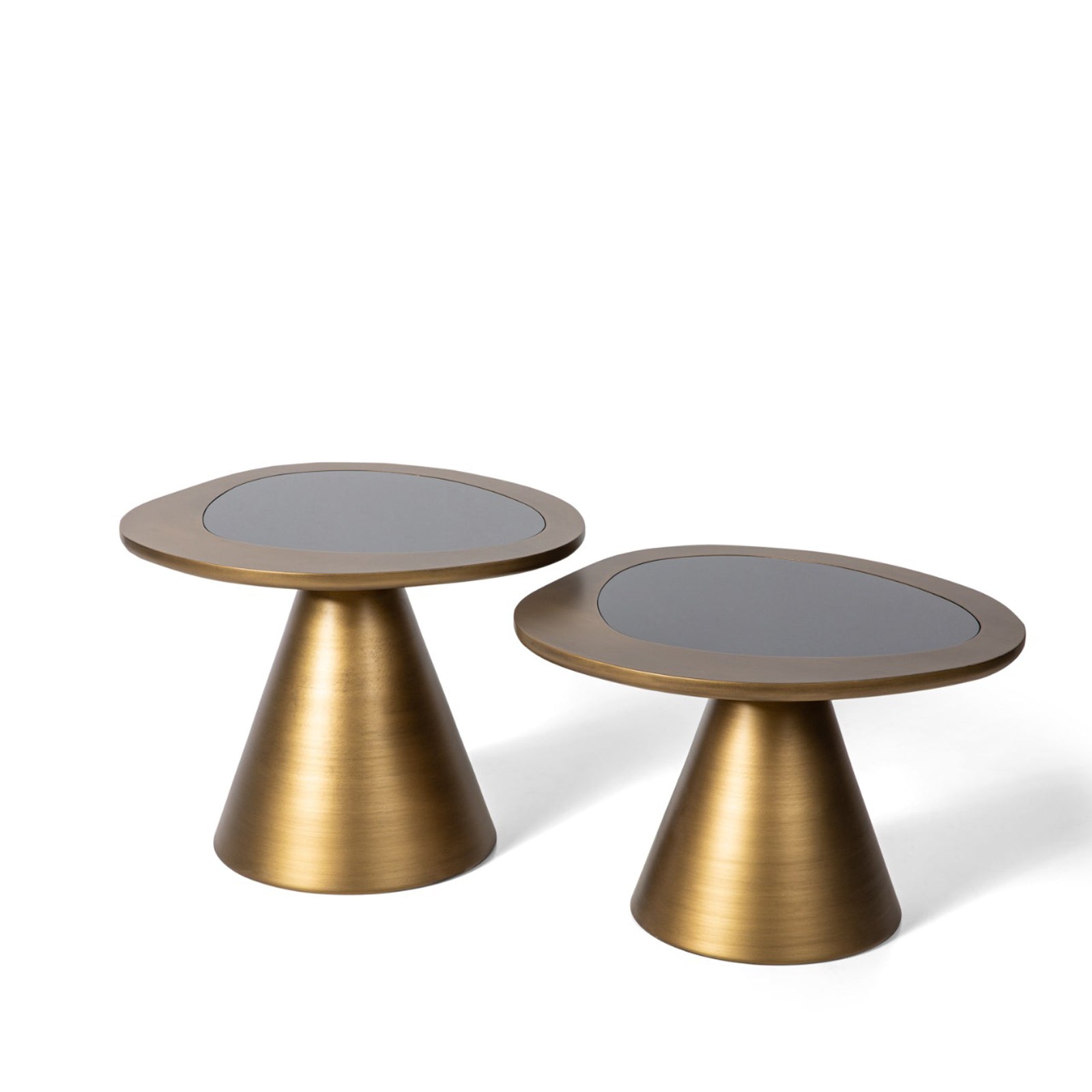 Set Of 2 Rust Brass Coffee Table HW-RBS2CT