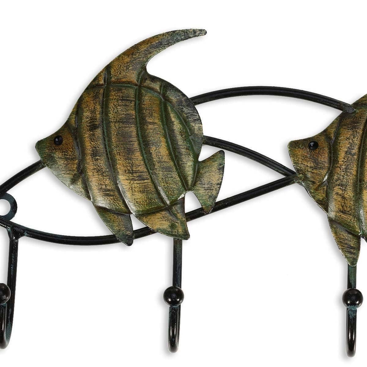 Rustic Fish Key Hanger - Coastal Rusticity