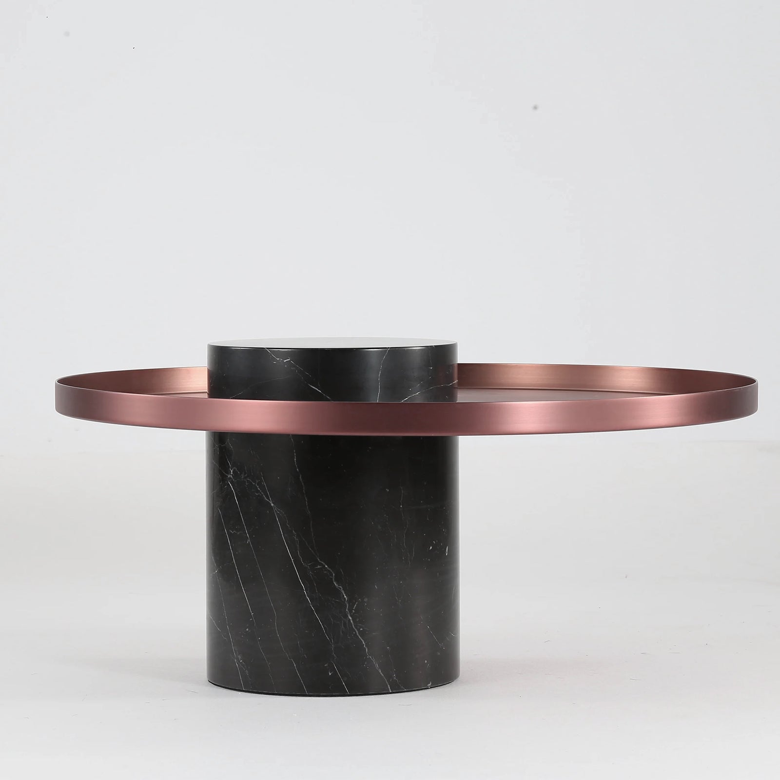 Solid Black Marble Side Table  St8699-70