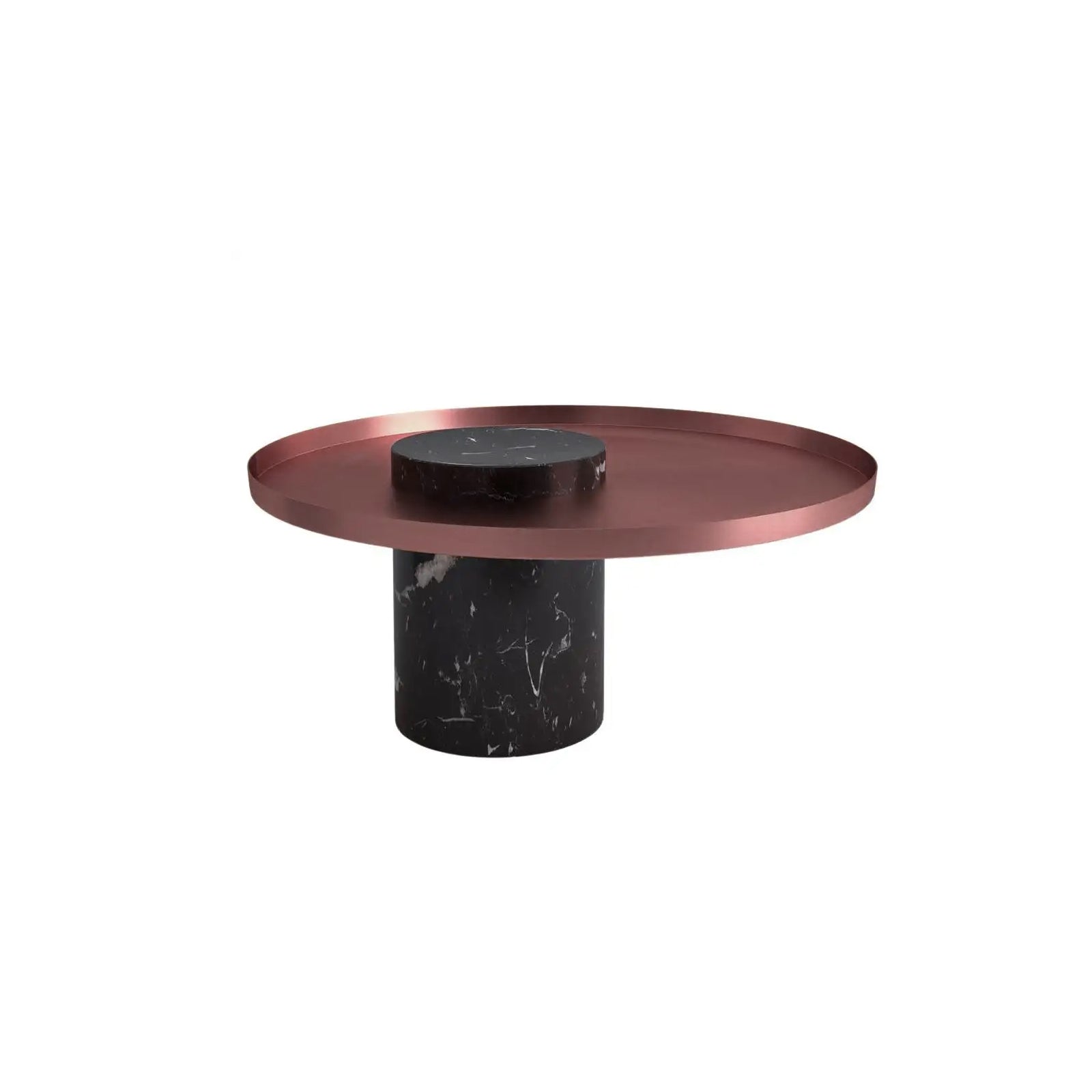 Solid Black Marble Side Table  St8699-70