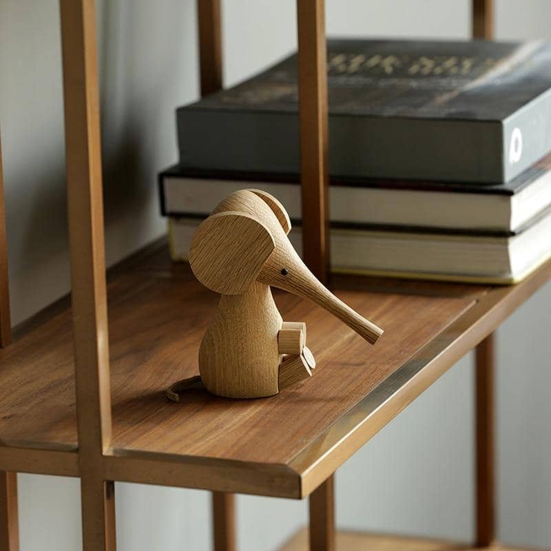 Solid Wood Elephant Puppet - Playful & Charming Nordic Home Decor