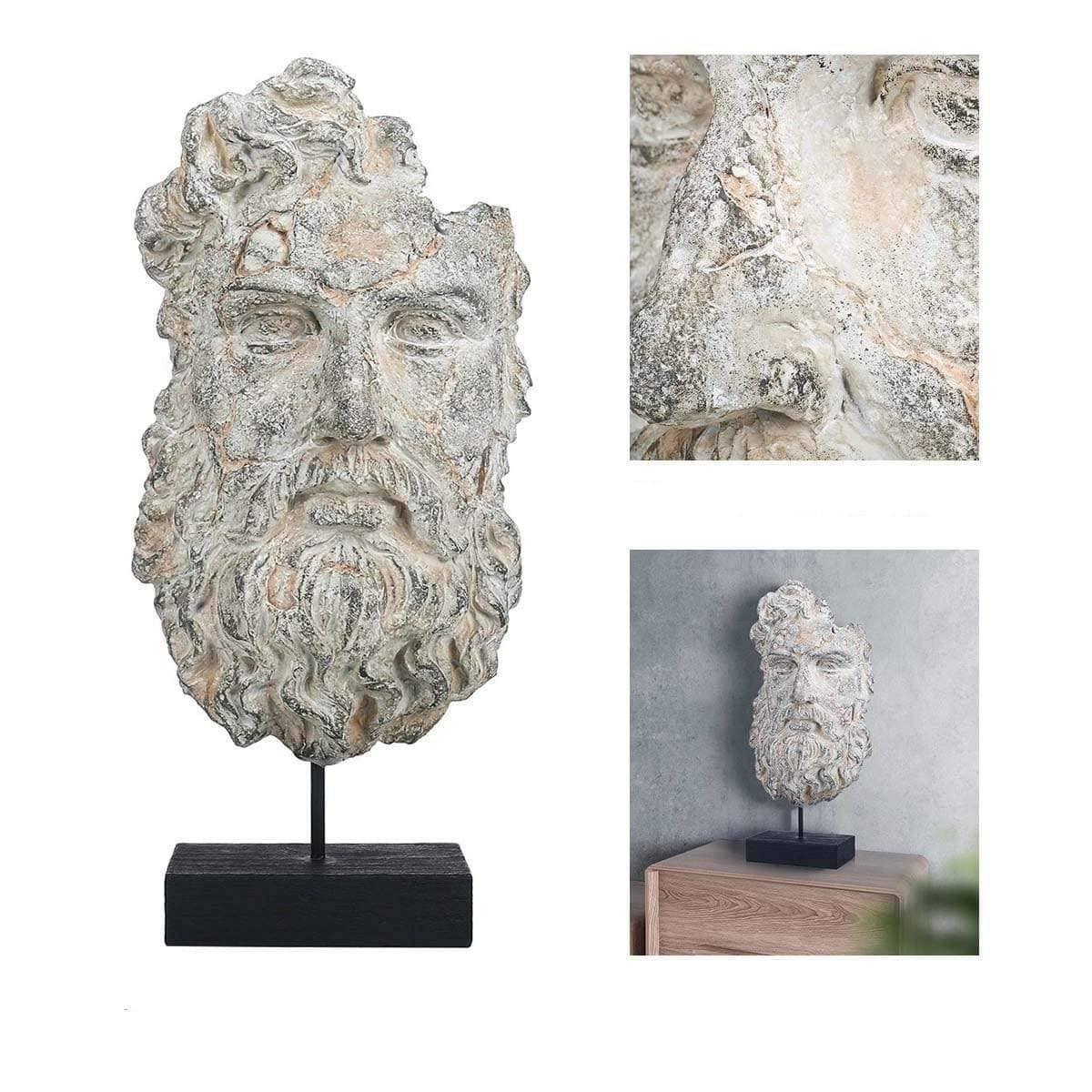 Stone Face Sculpture: Modern and Artistic Home Decor with Imitate Stone Resin