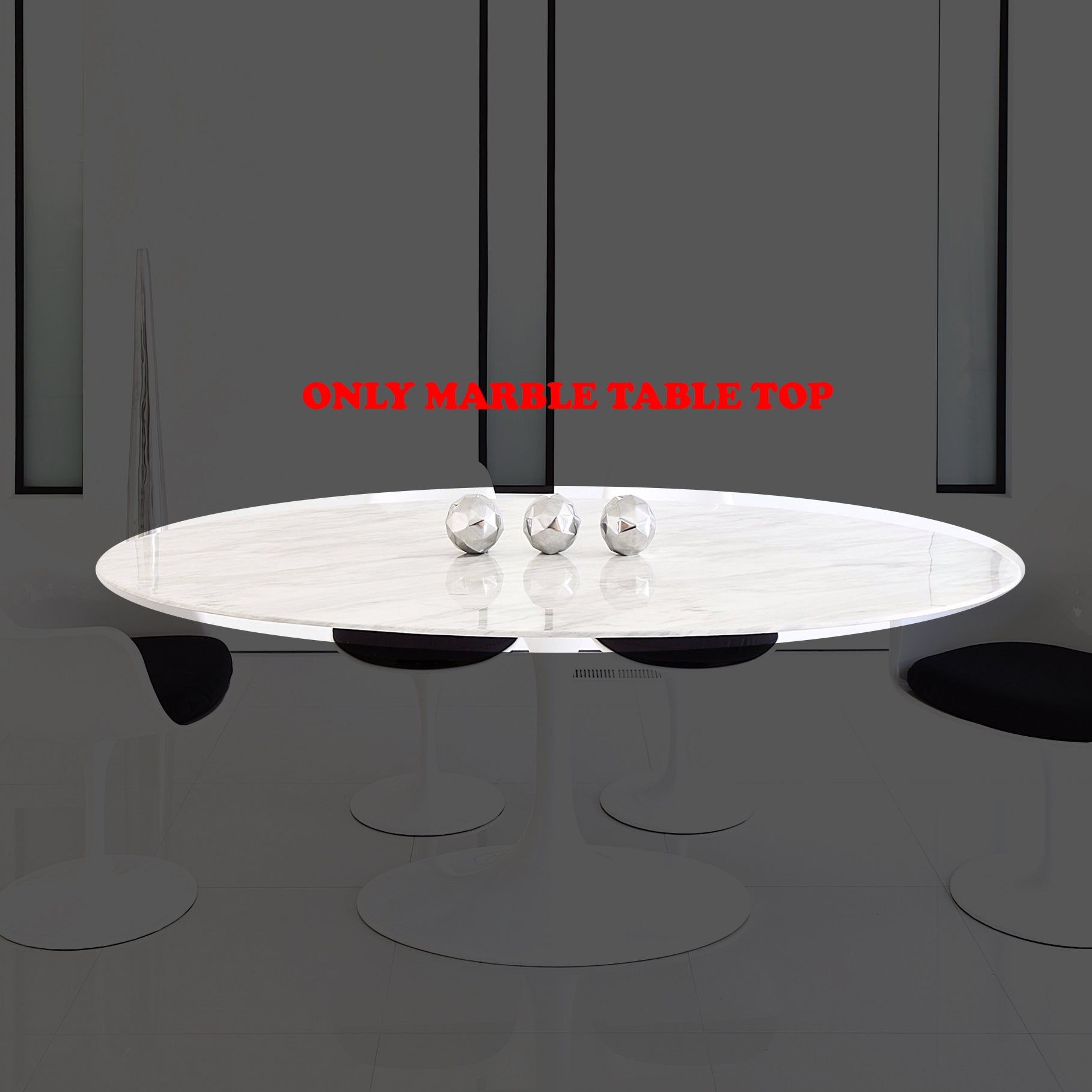 Natural Marble Round Dining Table Top 120cm Bp8077-T120