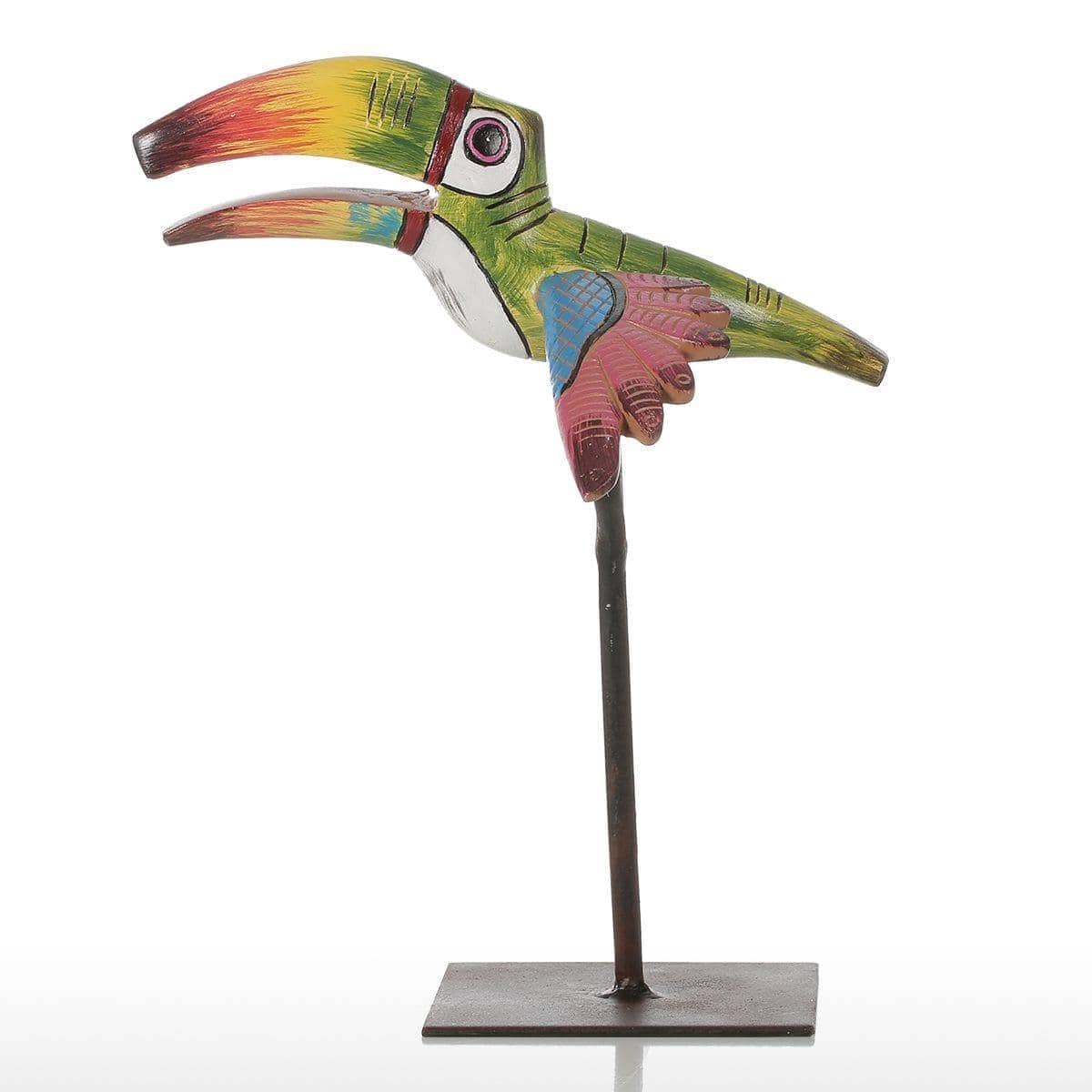 Tropical Bird Sculpture - Contemporary Home Decor Accent