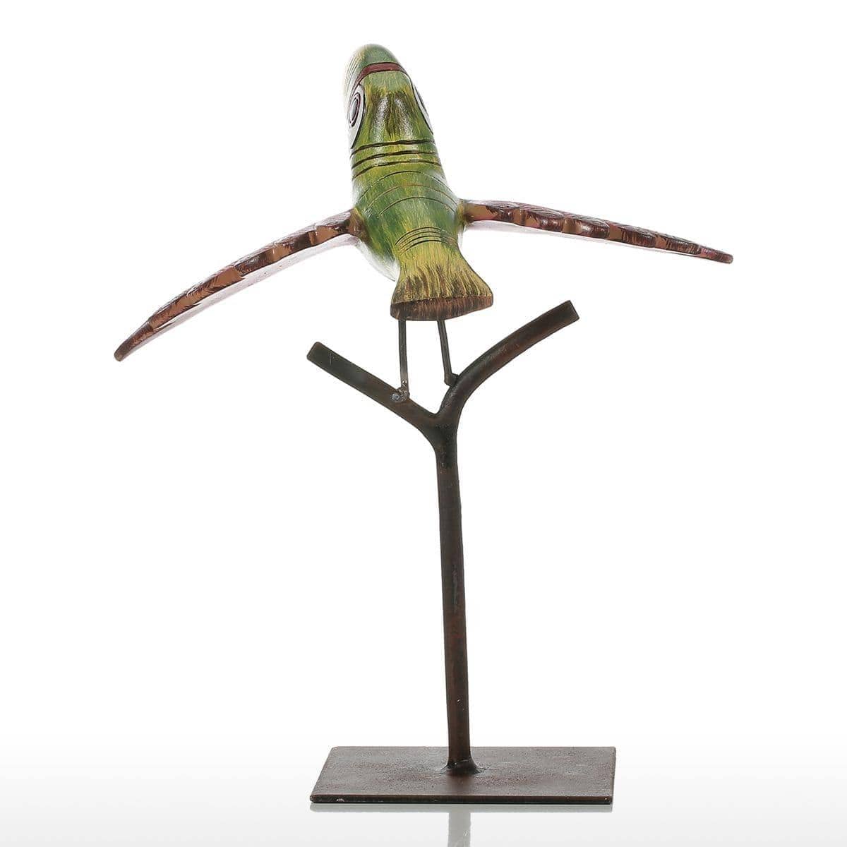 Tropical Bird Sculpture - Contemporary Home Decor Accent