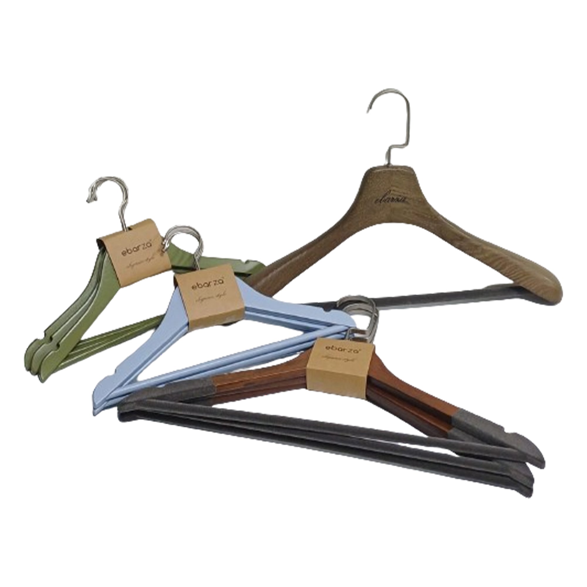 Set of 3 Maple Wood Coat Hanger LSM-01