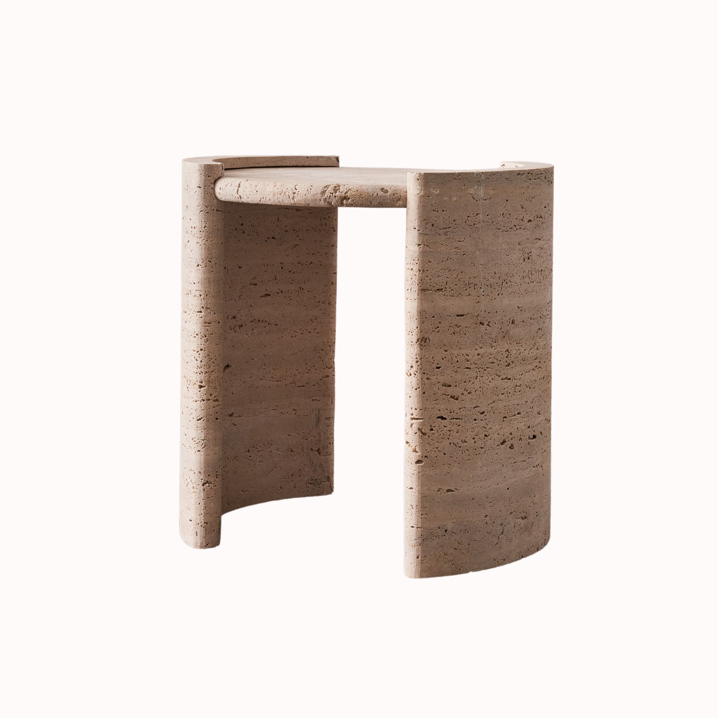 Natural Travertine Side Table JA008-A