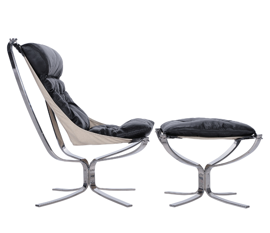 Falcon Style Lounge Chair and Ottoman