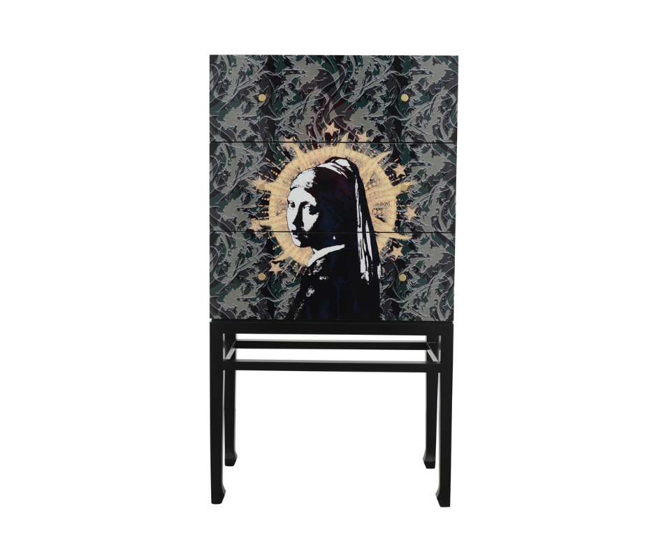 Girl with a Pearl Earring Cabinet Tall