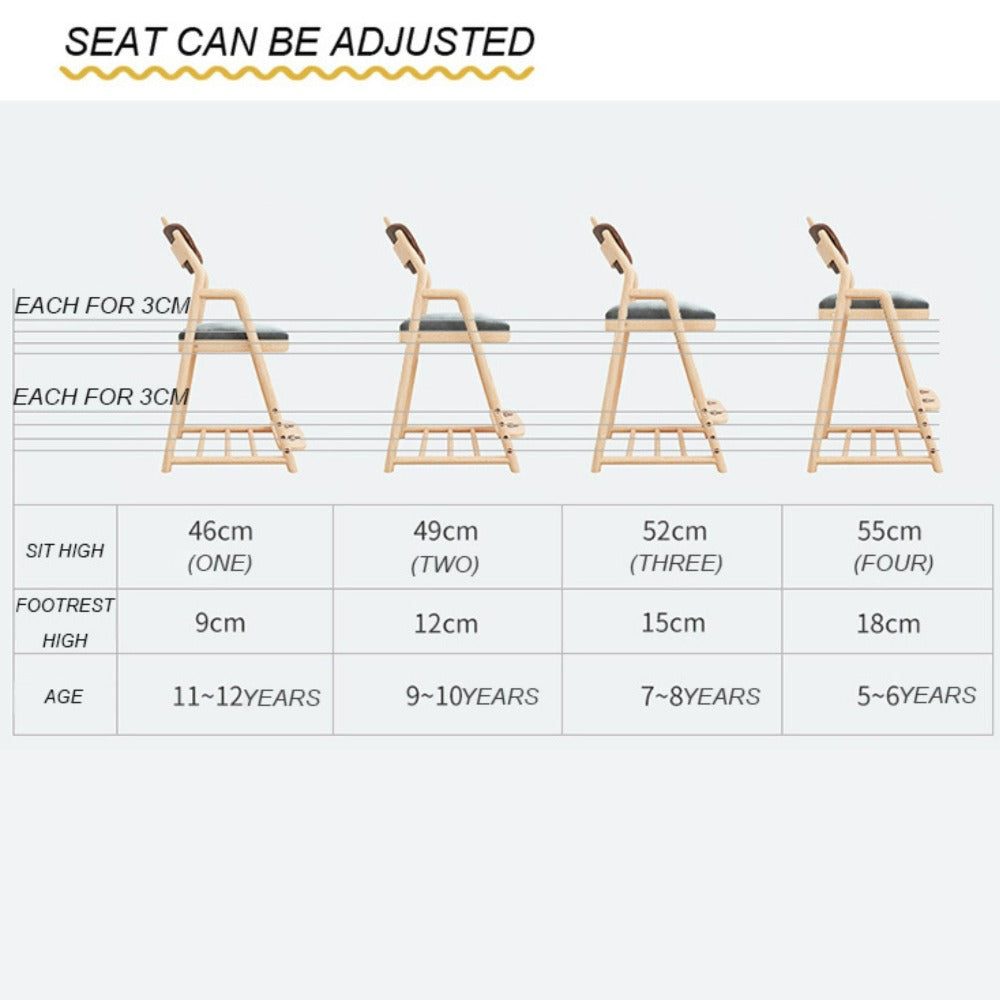 Kids Chair With Adjustable Seat - E2002J