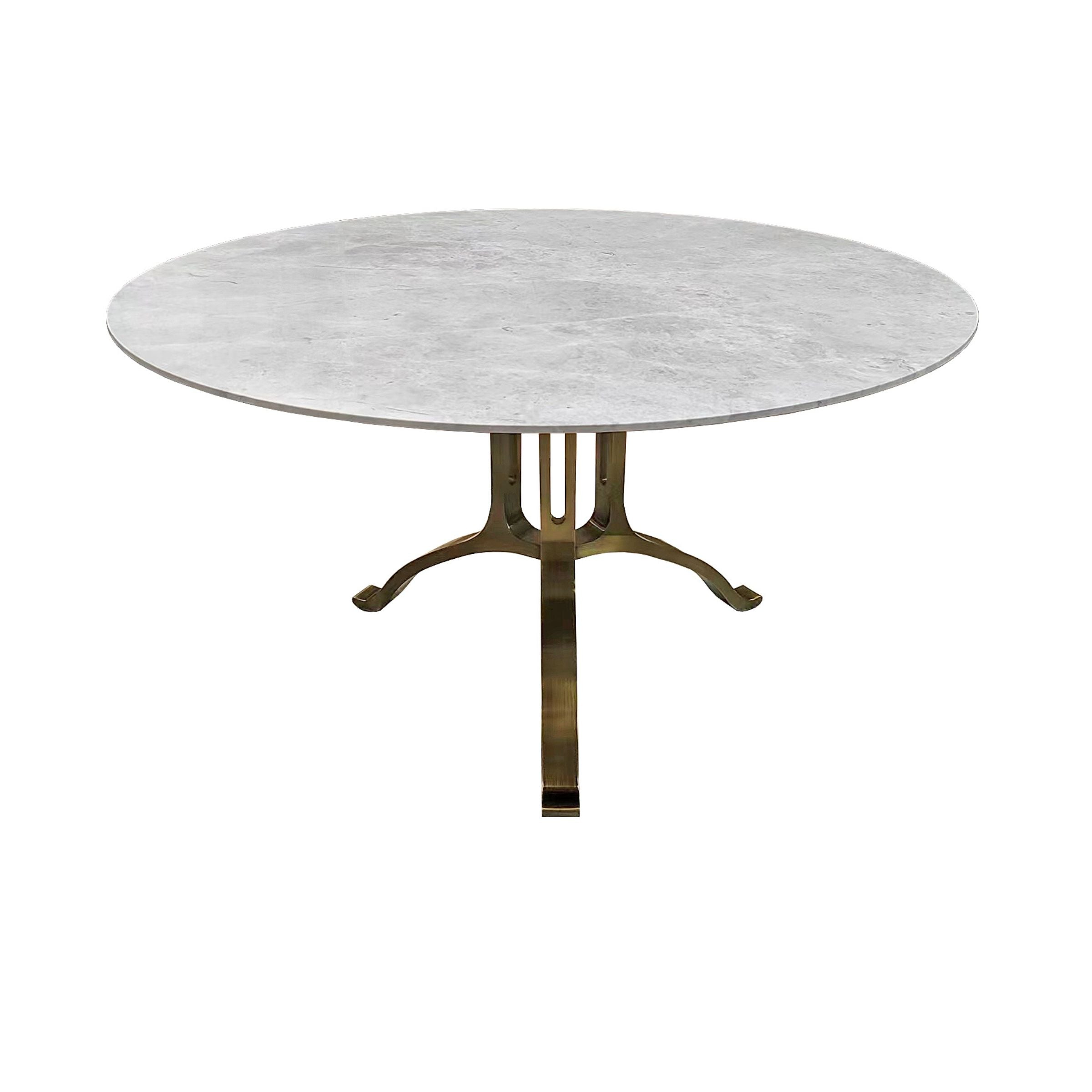 Vienna Natural Marble Circular Dining Table 342DT