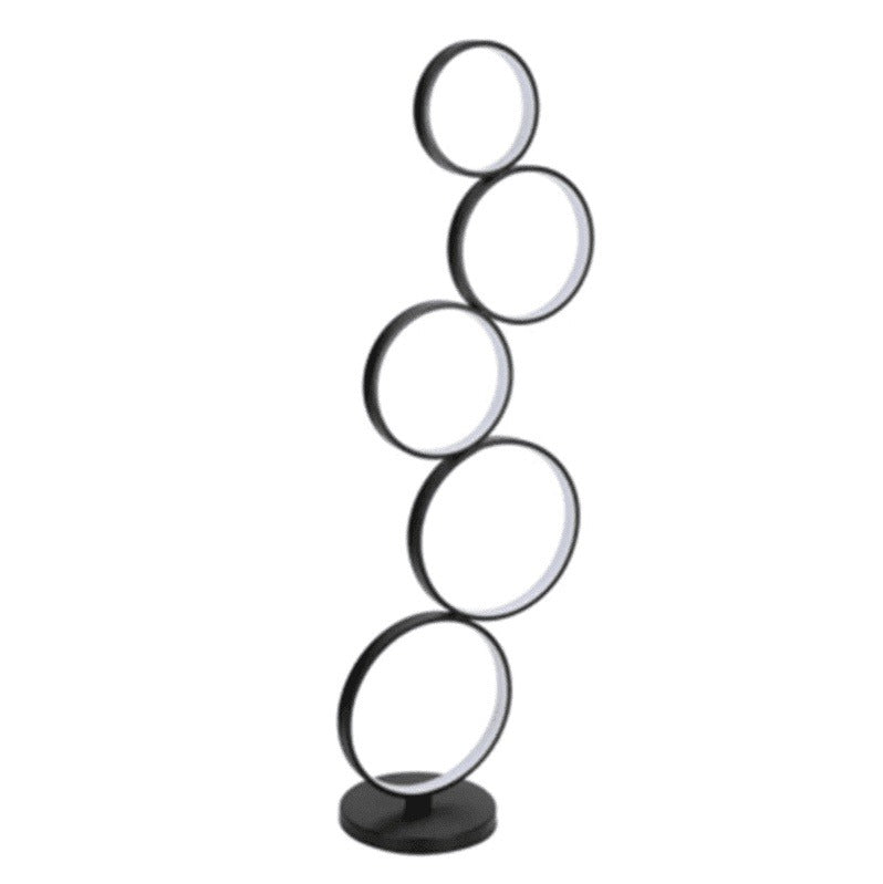 Vertical Five Rings Floor Lamp - Unique & Modern Lighting for Home Decor